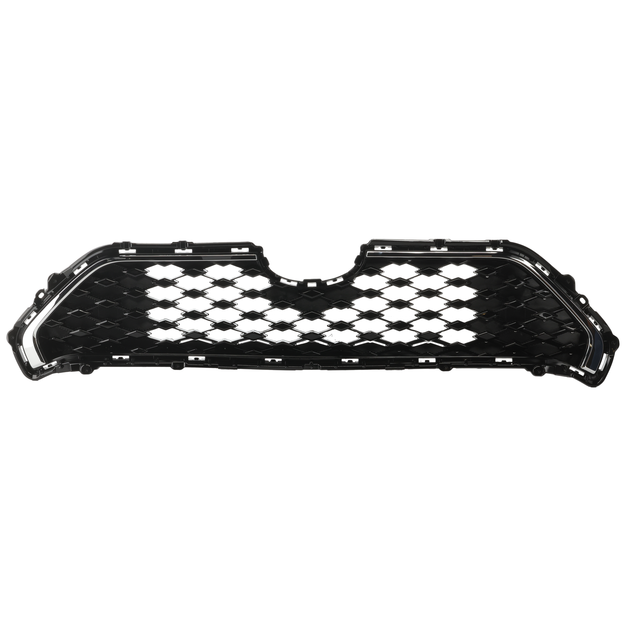 AM RAV4 PRIME 21-23 GRILLE Textured Black Shell and Insert w Chrome Molding w o Camera Hole Parking Aid Sensor Holes SKU RT07010105 Partslink TO1200483 OEM 5310242010