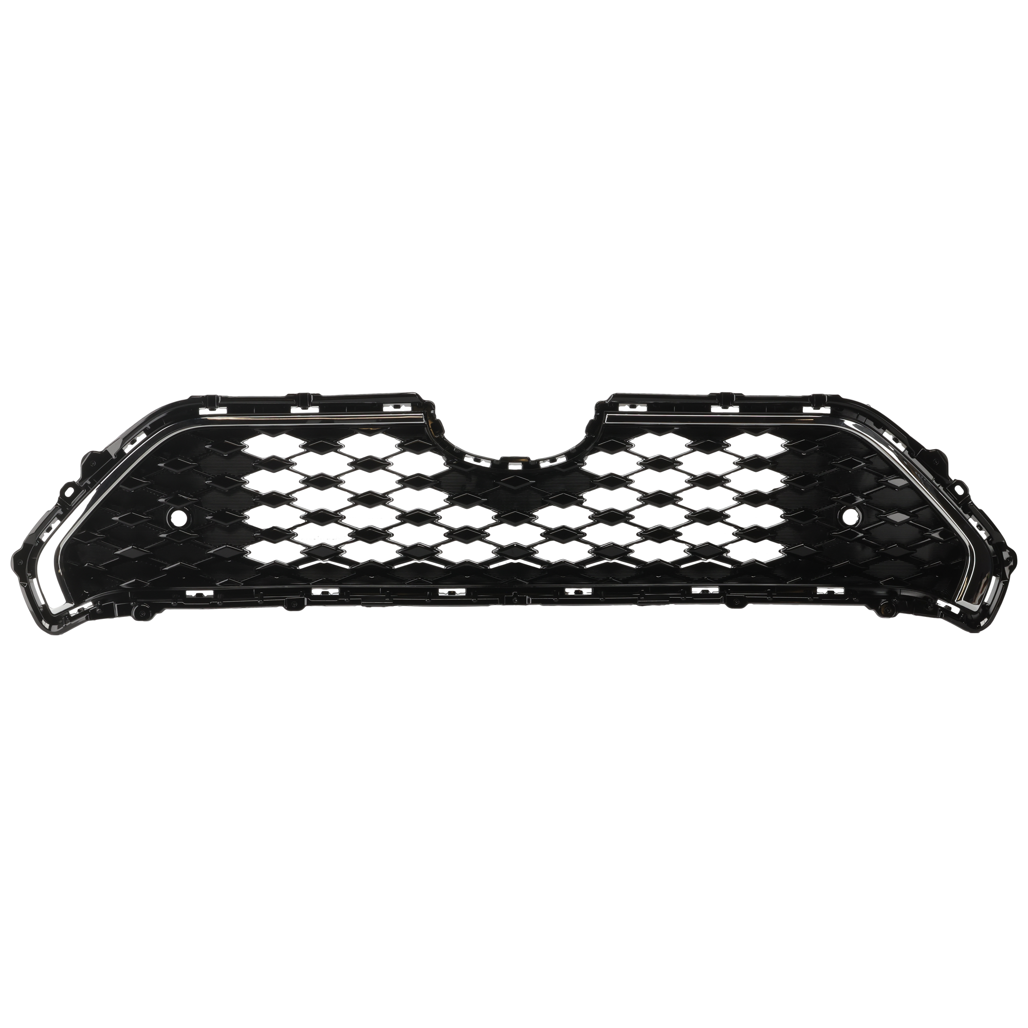 AM RAV4 PRIME 21-23 GRILLE Textured Black Shell and Insert w Chrome Molding w o Camera Hole w Parking Aid Sensor Holes SKU RT07010106 Partslink TO1200484 OEM 5310242030