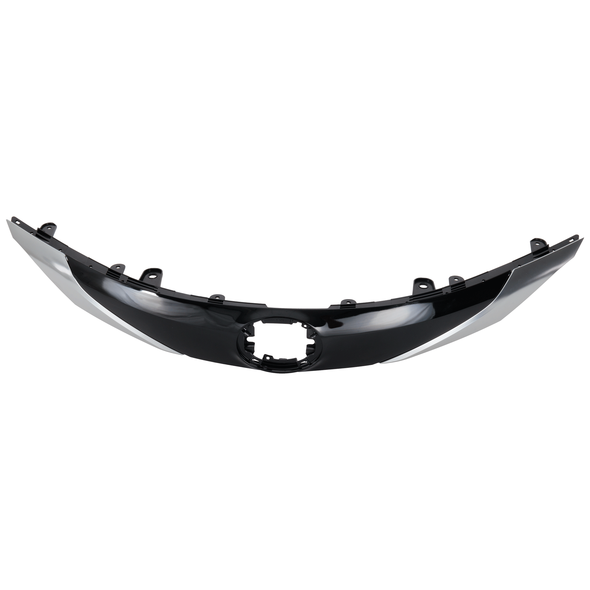 AM SIENNA 21-23 GRILLE Painted Black Shell and Insert w Satin Chrome Molding 25th Anniversary Limited Platinum XSE Models CAPA SKU RT07010110Q Partslink TO1200472C OEM 5310108210