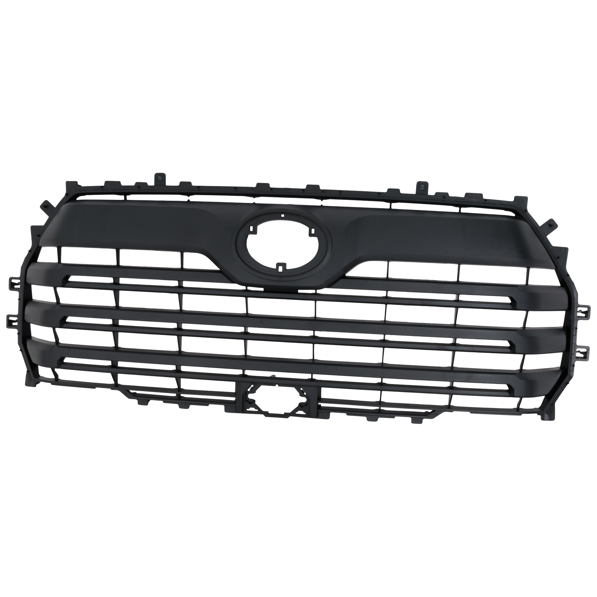 AM TUNDRA 22-25 GRILLE Textured Dark Gray Shell and Insert 24-25 Limited w NightShade Edition SR SR5 Models w o TRD Sport Package w o TRD Off Road Package w Camera Hole SKU RT07010115 Partslink TO1200489 OEM 531010C110