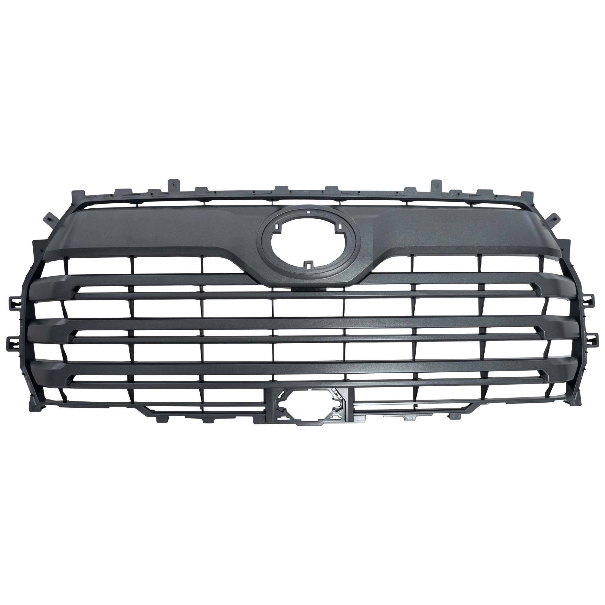 AM TUNDRA 22-22 GRILLE Painted Silver Gray Shell and Insert Limited w o TRD Off Road Package w o Camera Hole CAPA SKU RT07010116Q Partslink TO1200491C OEM 531010C130