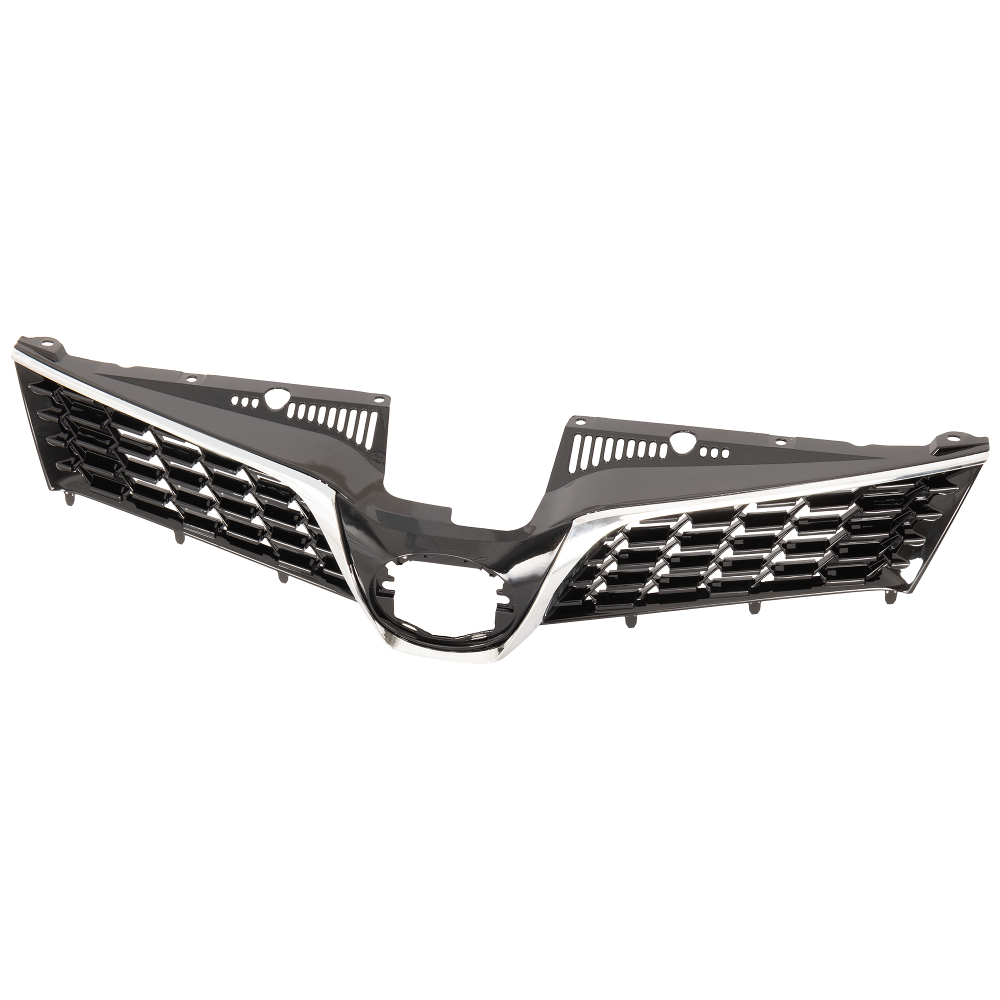 AM SIENNA 18-20 GRILLE Assembly Black Shell and Insert w Chrome Molding SE Model w o Nightshade Edition w o Emblem SKU RT07010132 OEM 5310108190