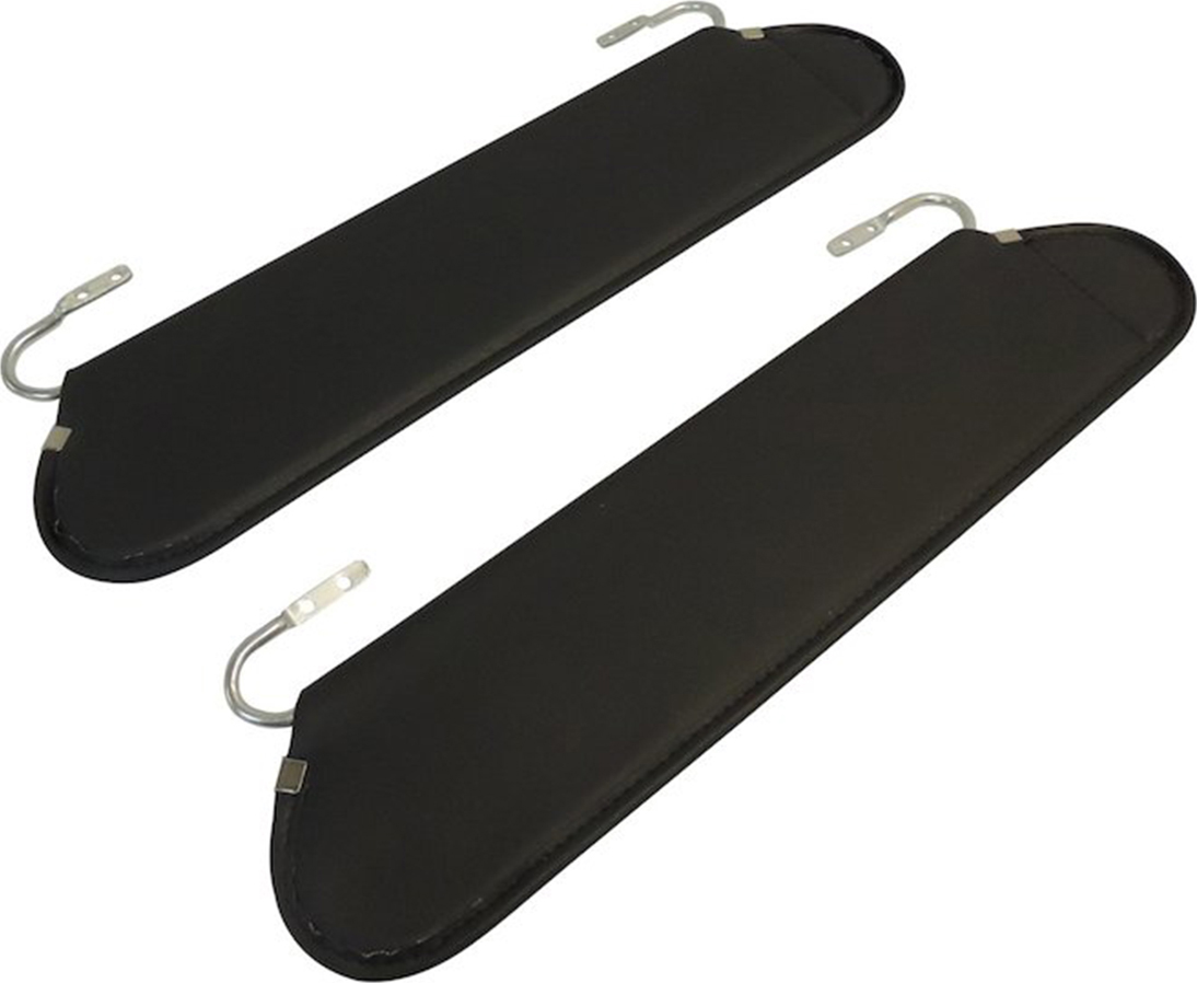 AM Gray MetalFabric Front Left Right Use Existing Hardware Includes 2 Sun Visors Gray Set of 2-1 year or 12-000 mile RT Off Road limited warranty SKU RT0RT54002
