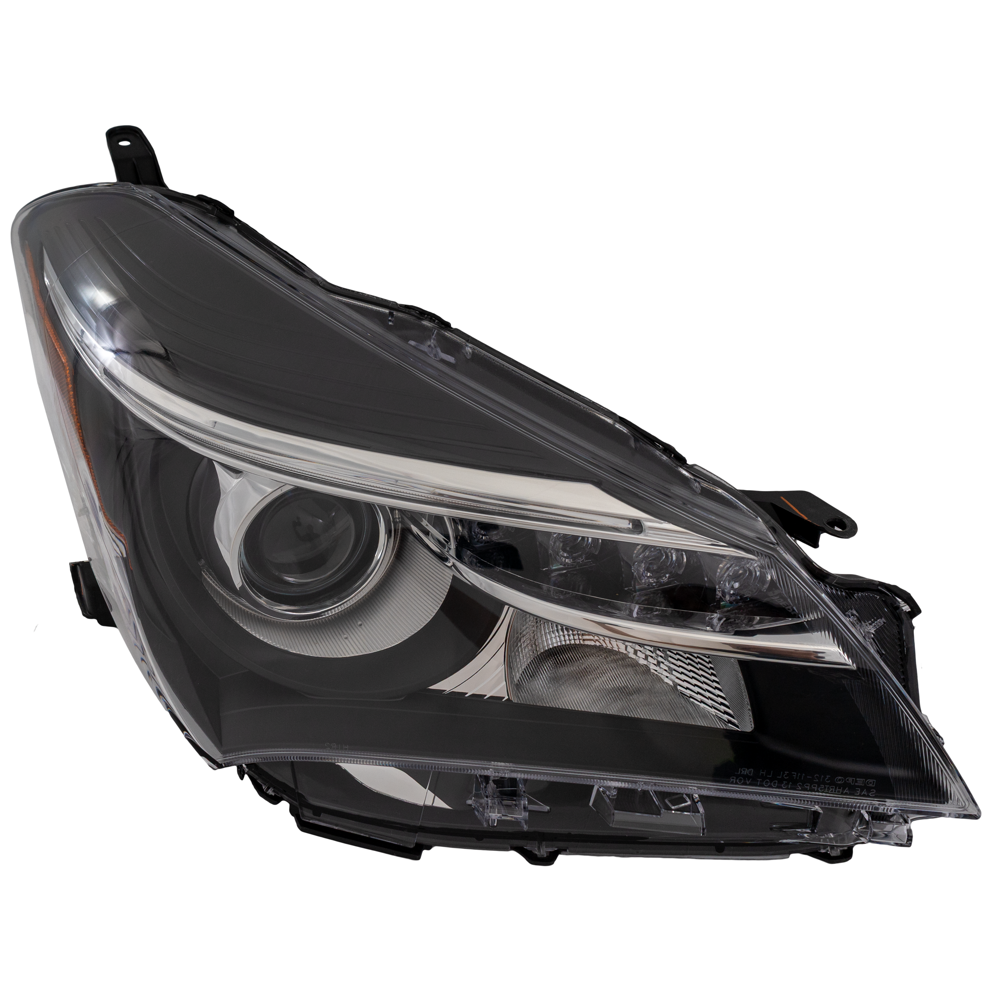 AM YARIS 15-17 HEAD LAMP RH Lens and Housing Halogen SE Model Projector Type w LED Daytime Running Light SKU RT10010001 Partslink TO2519151 OEM 811300DA80
