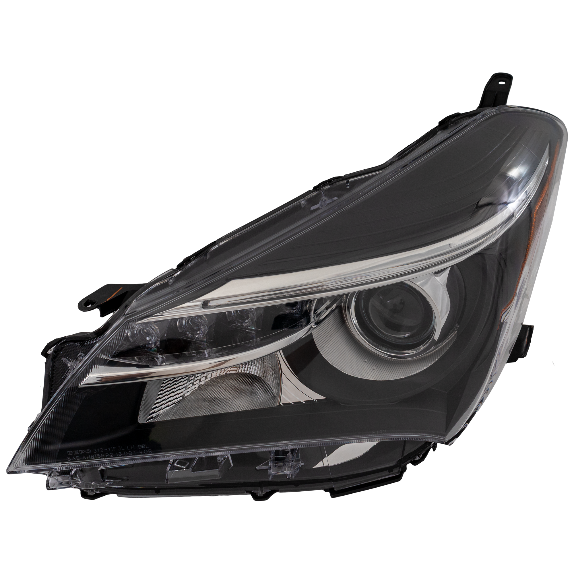 AM YARIS 15-17 HEAD LAMP LH Lens and Housing Halogen SE Model Projector Type w LED Daytime Running Light SKU RT10010002 Partslink TO2518151 OEM 811700DA80