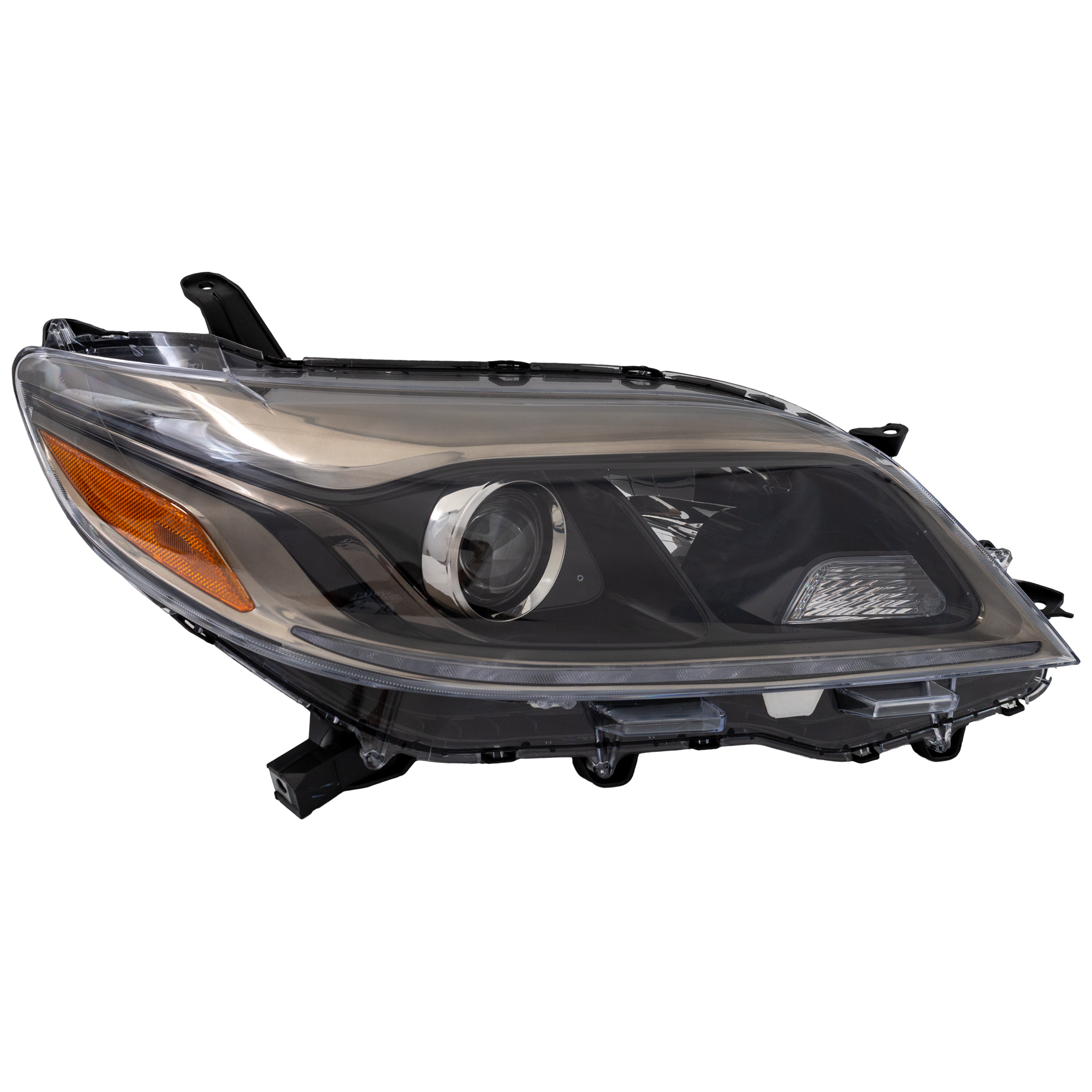 AM SIENNA 15-19 HEAD LAMP RH Assembly Halogen w LED Daytime Running Light SE Model SKU RT10010005 Partslink TO2503231 OEM 8111008081