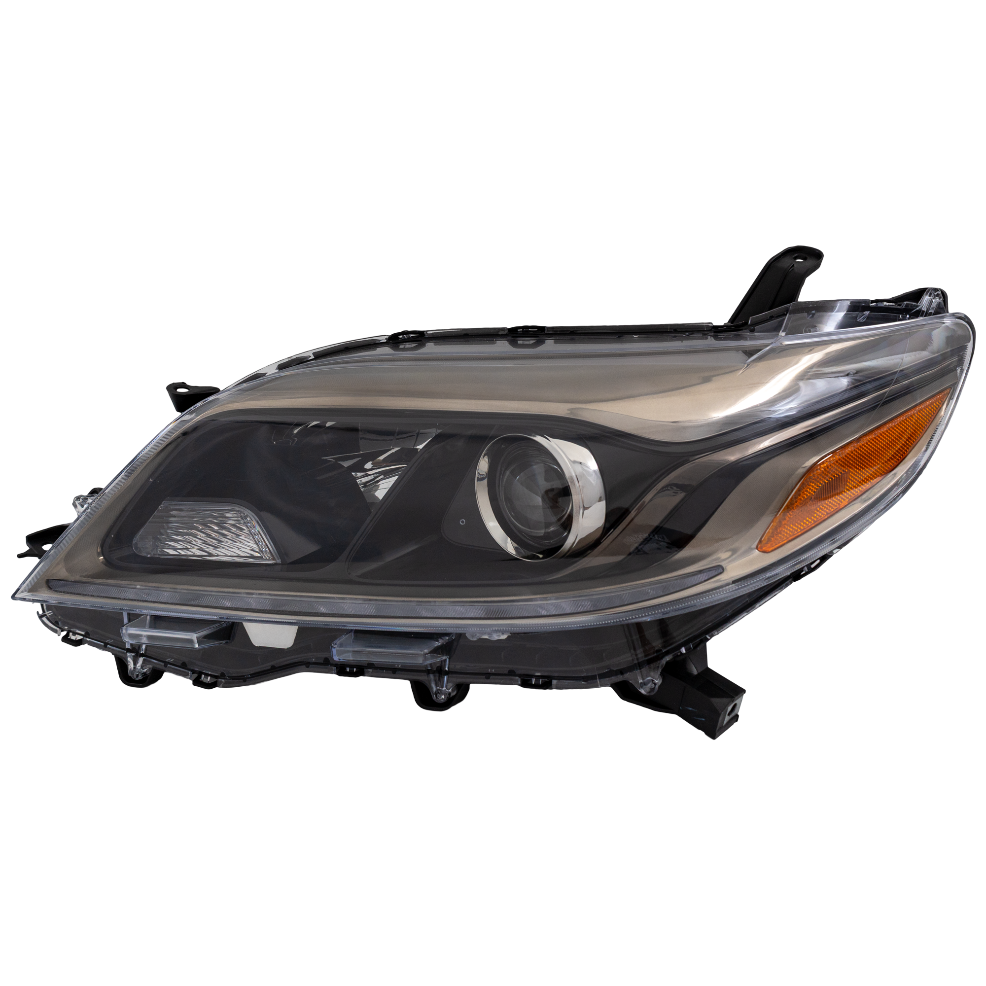 AM SIENNA 15-19 HEAD LAMP LH Assembly Halogen w LED Daytime Running Light SE Model SKU RT10010006 Partslink TO2502231 OEM 8115008081