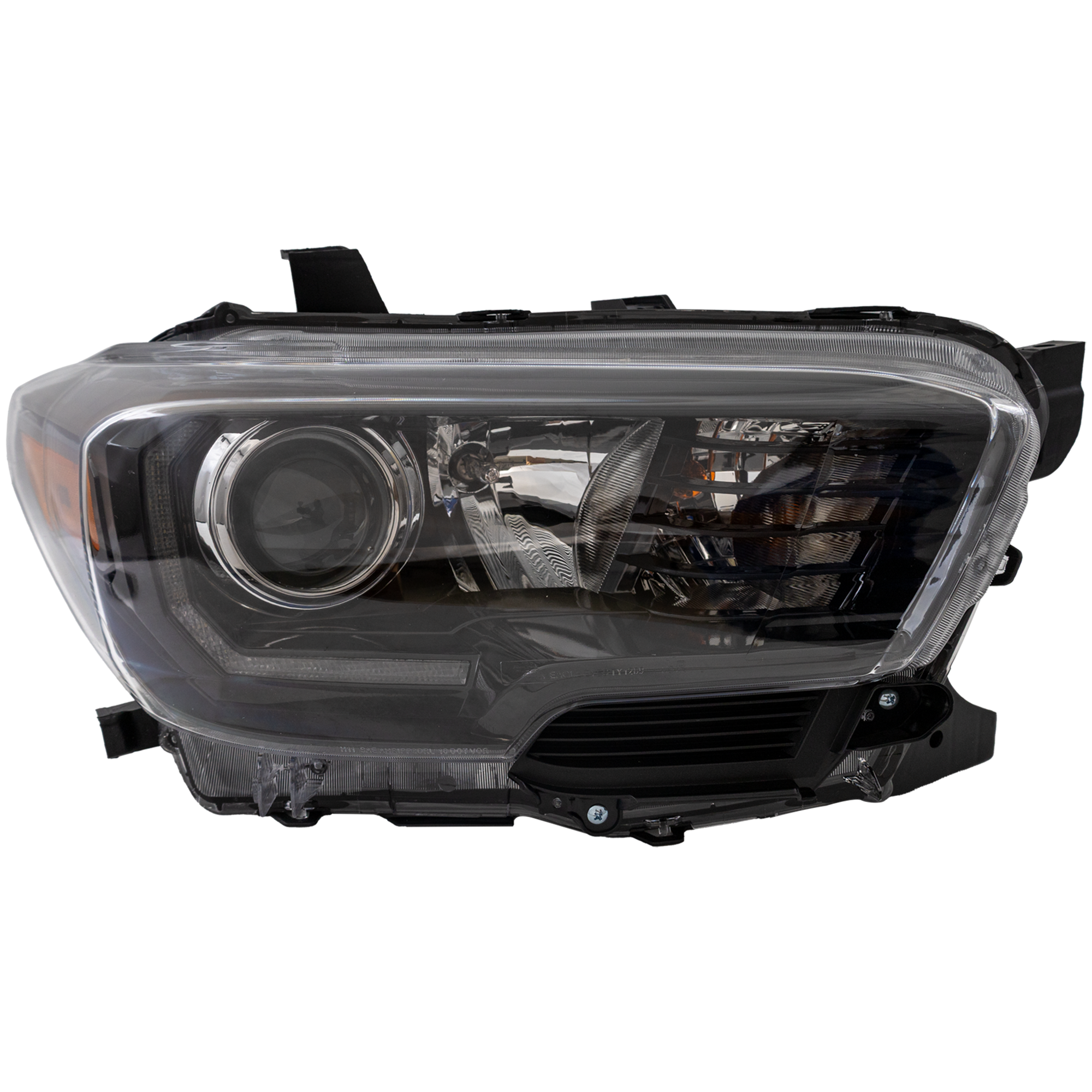 AM TACOMA 17-19 HEAD LAMP RH Assembly w LED Daytime Running Light w LED Fog Lights CAPA SKU RT10010011Q Partslink TO2503254C OEM 8111004280