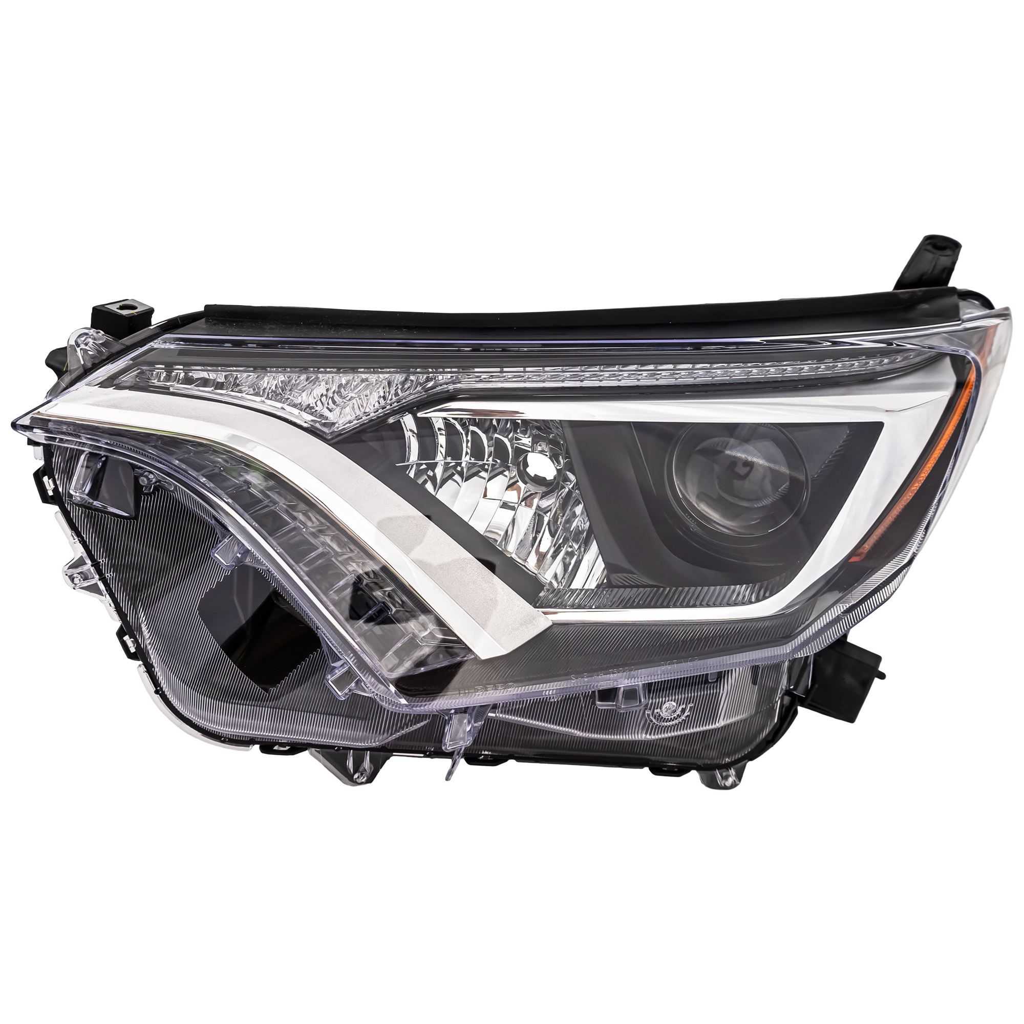 AM RAV4-16-18 HEAD LAMP LH Lens and Housing Halogen Japan Built Vehicle SKU RT10010022 Partslink TO2518189 OEM 8117042640