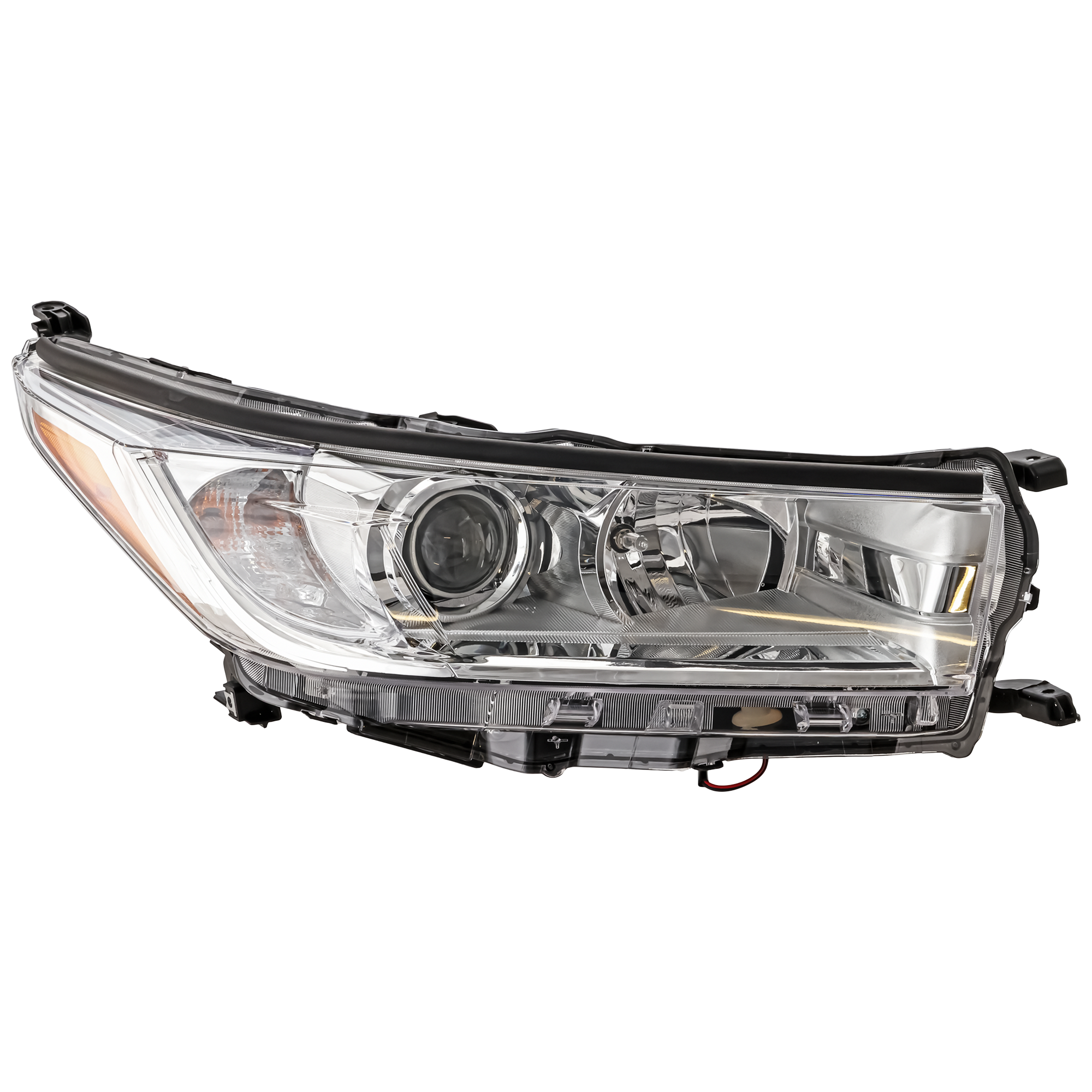 AM HIGHLANDER 17-19 HEAD LAMP RH Assembly w Smoked Chrome Accent w o LED Daytime Running Light SKU RT10010023 Partslink TO2503251 OEM 811100E330