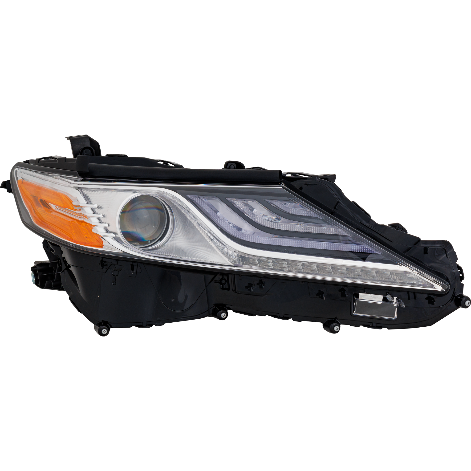 AM CAMRY 18-18 HEAD LAMP RH Assembly LED XLE Model w LED Signal Light Hybrid XLE w o Adaptive Headlights Models SKU RT10010035 Partslink TO2503256 OEM 8111006D70