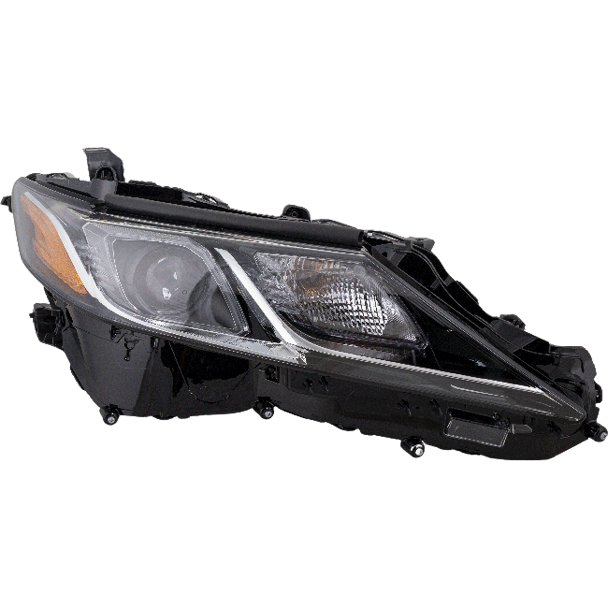 AM CAMRY 18-18 HEAD LAMP RH Assembly LED L LE SE w o LED Signal Light North America Built Vehicle Hybrid LE Hybrid SE Models CAPA SKU RT10010047Q Partslink TO2503255C OEM 8111006C40