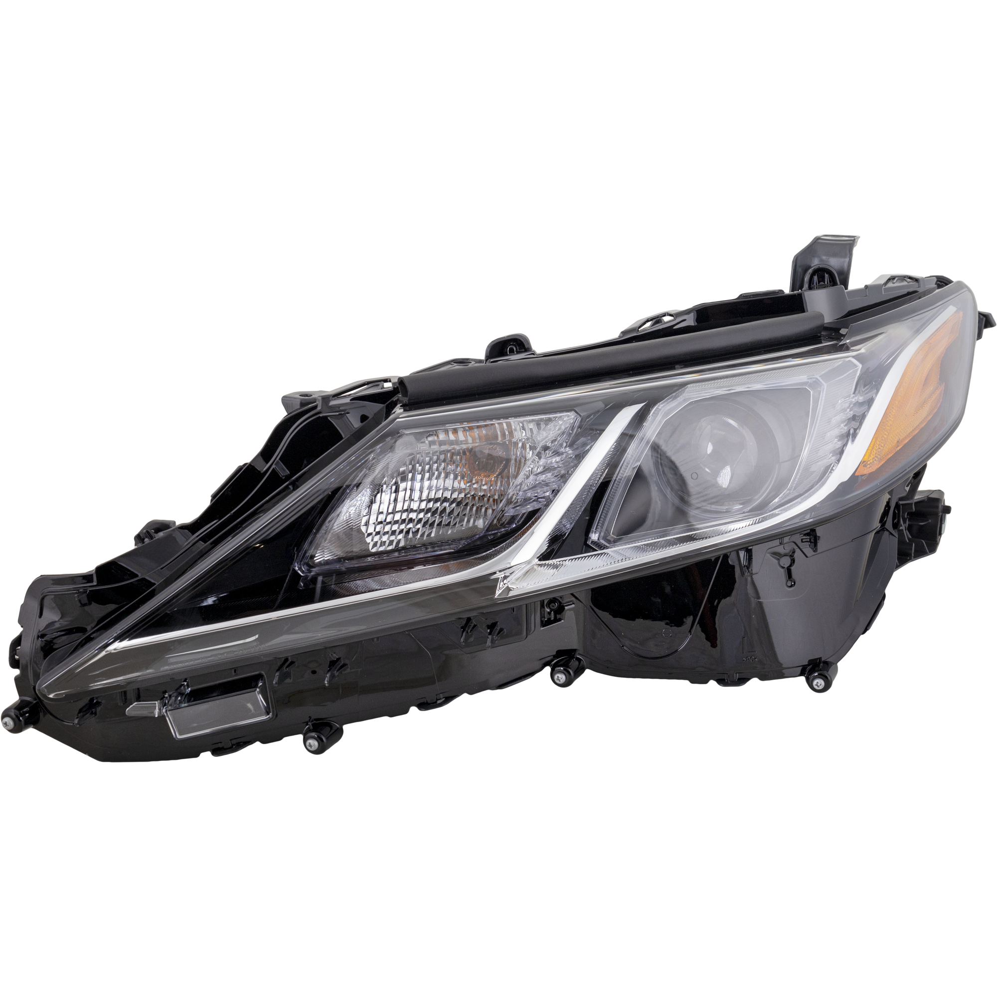 AM CAMRY 18-18 HEAD LAMP LH Assembly LED L LE SE w o LED Signal Light North America Built Vehicle Hybrid LE Hybrid SE Models SKU RT10010048 Partslink TO2502255 OEM 8115006C40