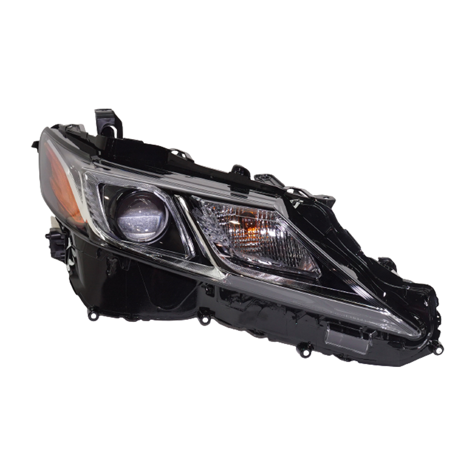 AM CAMRY 19-24 HEAD LAMP RH Assembly Halogen L LE SE w o LED Signal Light North America Built Vehicle Hybrid LE Hybrid SE Models CAPA SKU RT10010061Q Partslink TO2503277C OEM 8111006C41-8111006G10