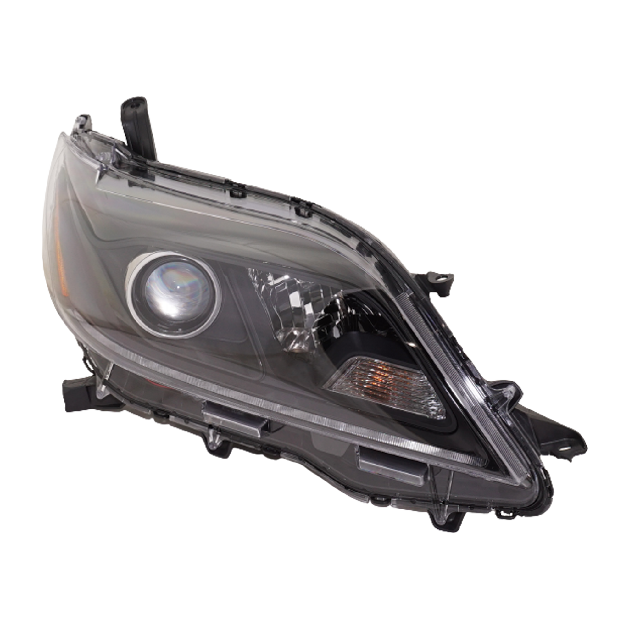 AM SIENNA 20-20 HEAD LAMP RH Assembly Halogen SE Model CAPA SKU RT10010067Q Partslink TO2503289C OEM 8111008190
