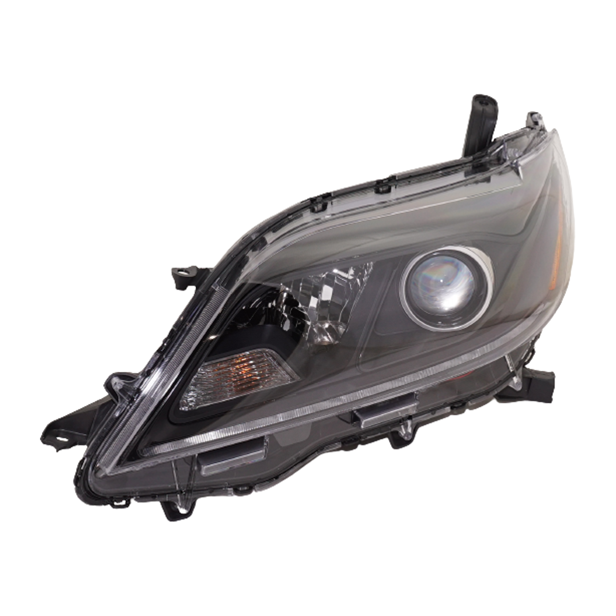AM SIENNA 20-20 HEAD LAMP LH Assembly Halogen SE Model CAPA SKU RT10010068Q Partslink TO2502289C OEM 8115008190