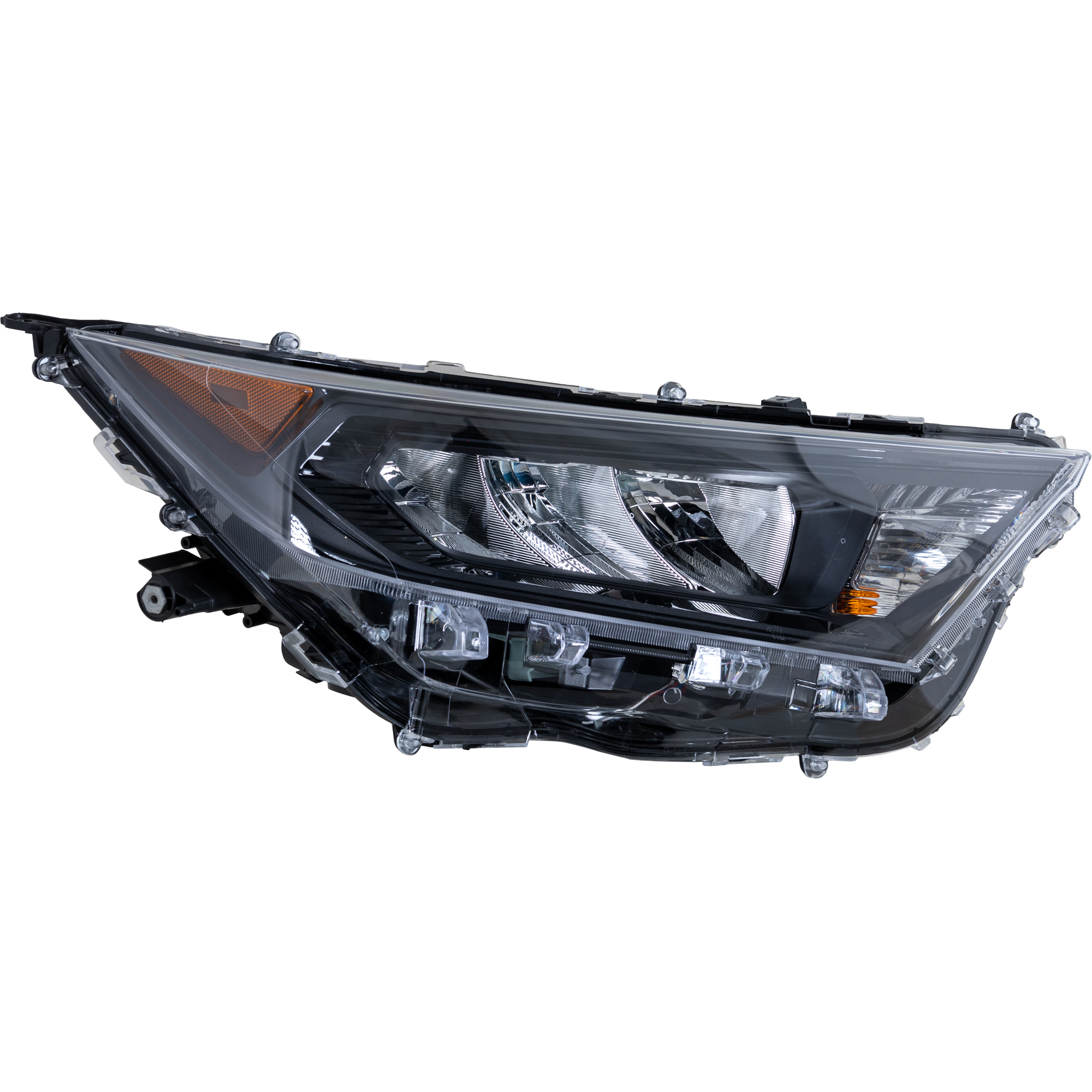 AM RAV4-19-22 HEAD LAMP RH Assembly LE Model North America Built Vehicle CAPA SKU RT10010069Q Partslink TO2503274C OEM 811100R150-811100R152