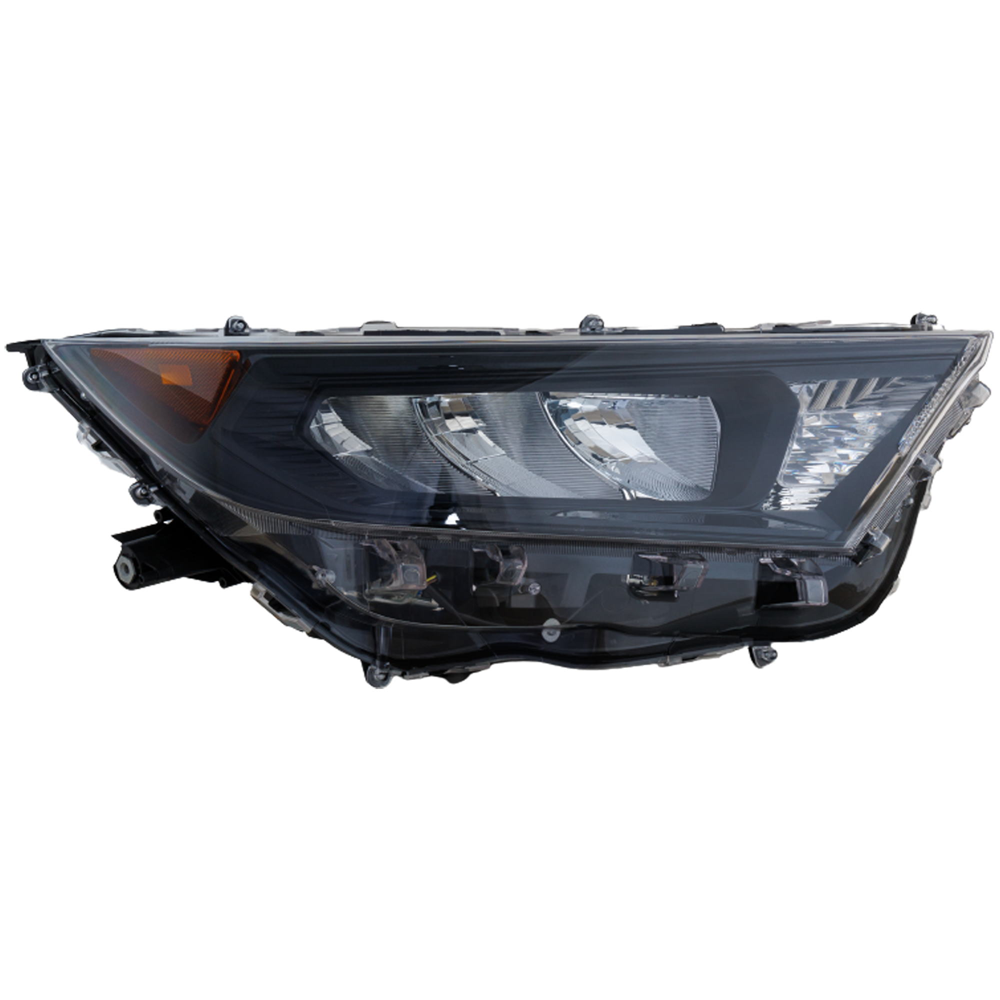 AM RAV4-19-22 HEAD LAMP RH Assembly LED w Adaptive Headlight Black Bezel Japan Built Vehicle LE Model SKU RT10010105 Partslink TO2519200 OEM 81-130-428-218-113-000-000