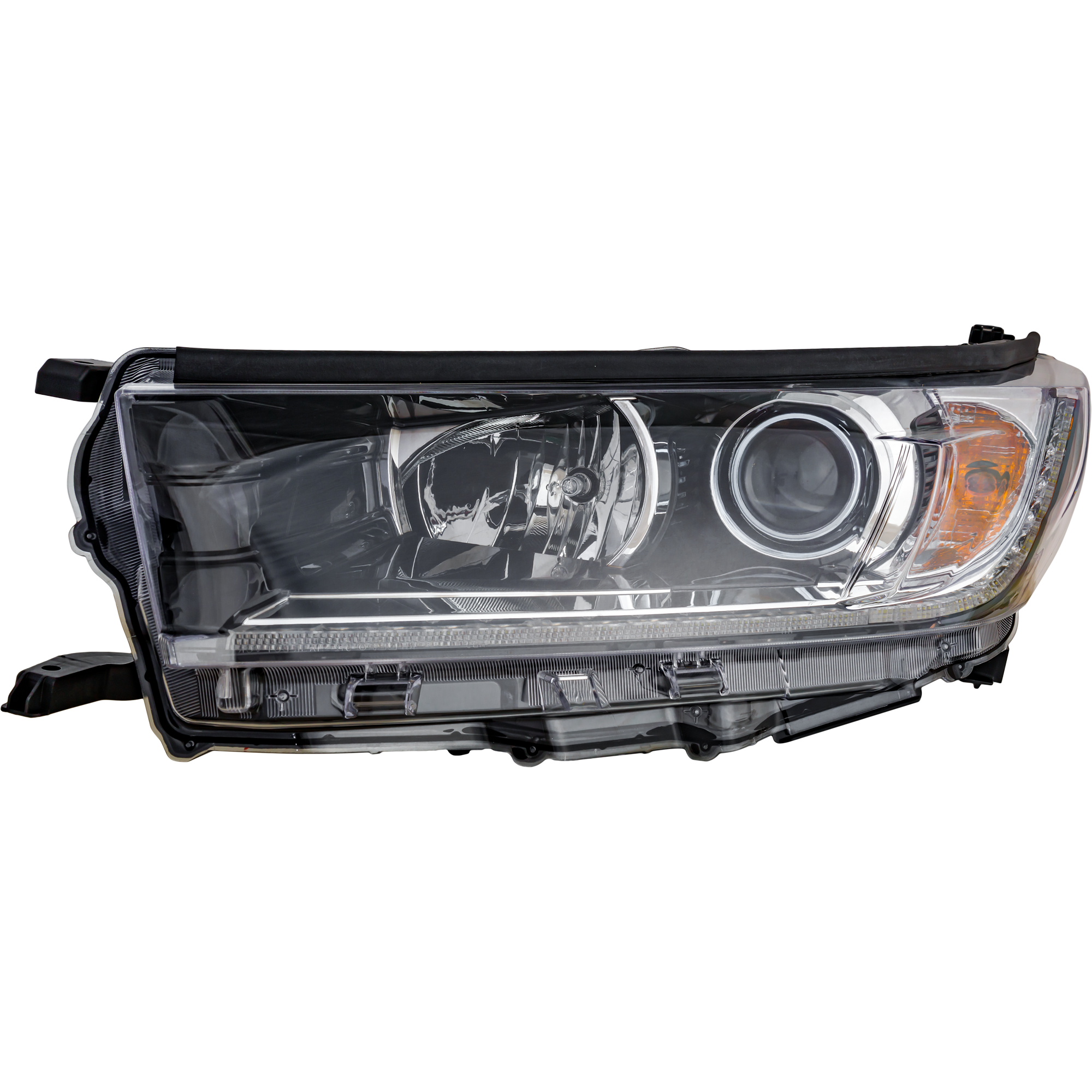 AM HIGHLANDER 17-18 HEAD LAMP LH Assembly w o Smoked Chrome Accent SKU RT10010116 Partslink TO2502253 OEM 811500E390
