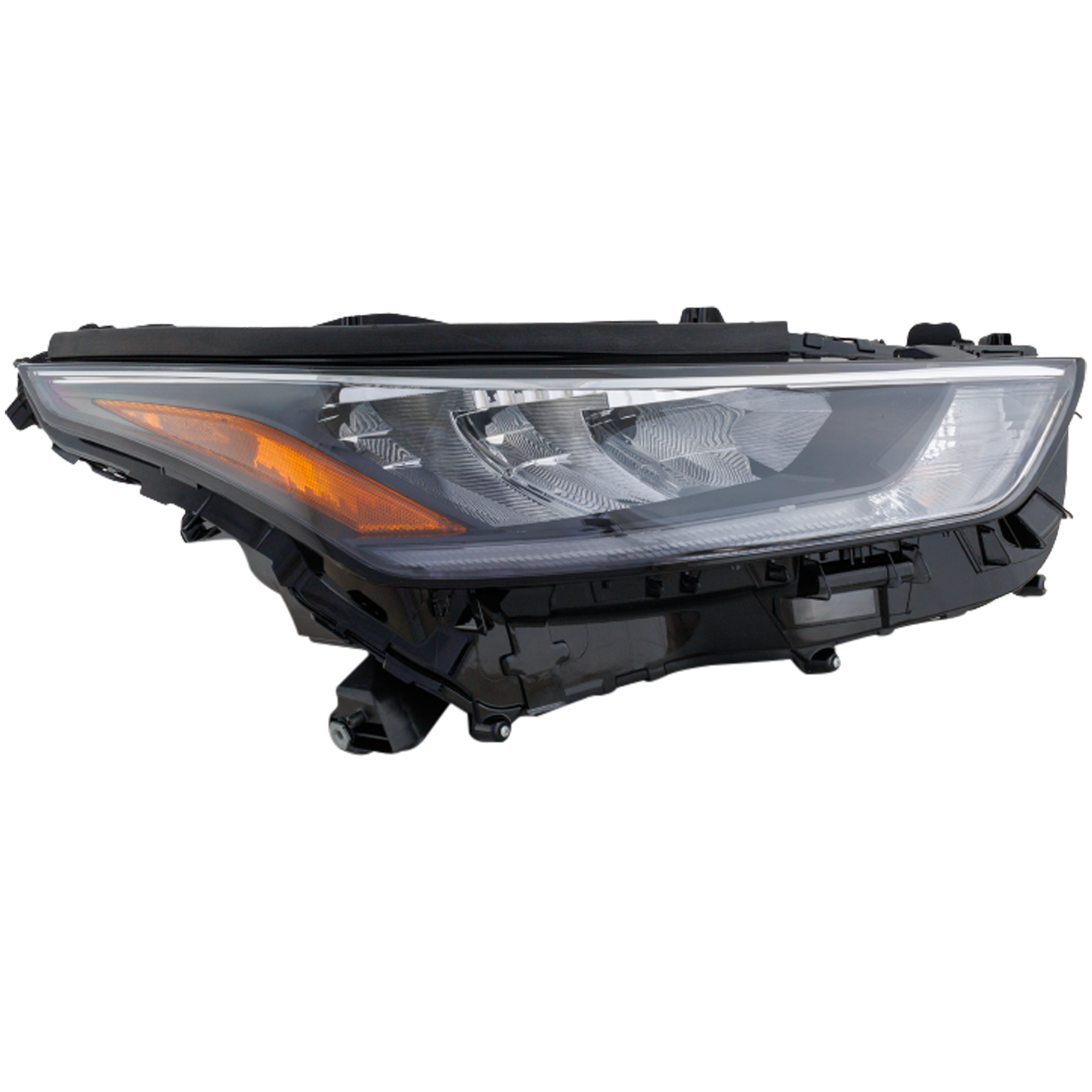 AM HIGHLANDER 20-20 HEAD LAMP RH Assembly LED L LE XLE Models CAPA SKU RT10010139Q Partslink TO2503293C OEM 811100E460