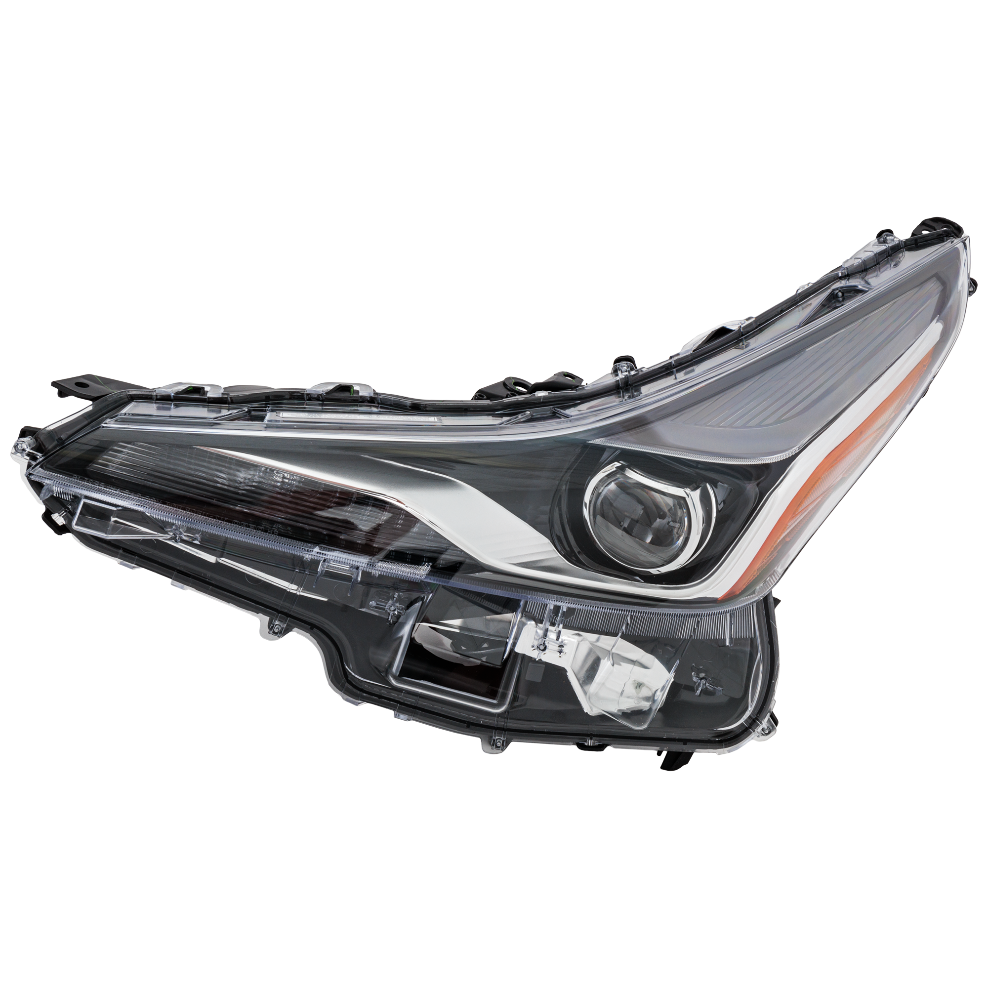 AM PRIUS 19-22 HEAD LAMP LH Lens and Housing LED w Fog Light w o Adaptive Headlight 20th Anniversary Edition and Nightshade Edition SKU RT10010212U OEM 8114047A00 PFM