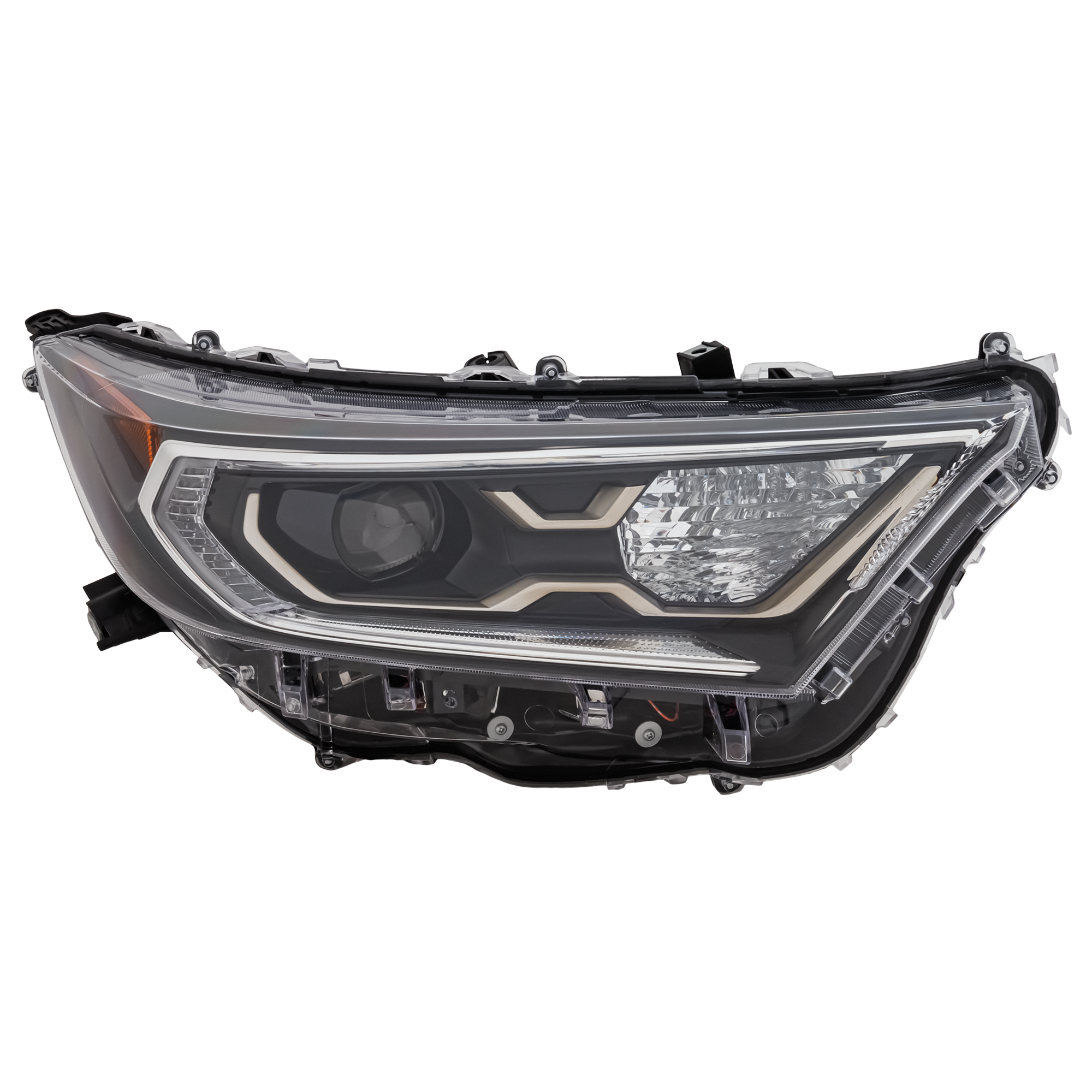AM RAV4 PRIME 21-21 HEAD LAMP RH Lens and Housing LED w o Adaptive Headlamps CAPA SKU RT10010241UQ OEM 8113042B11 PFM