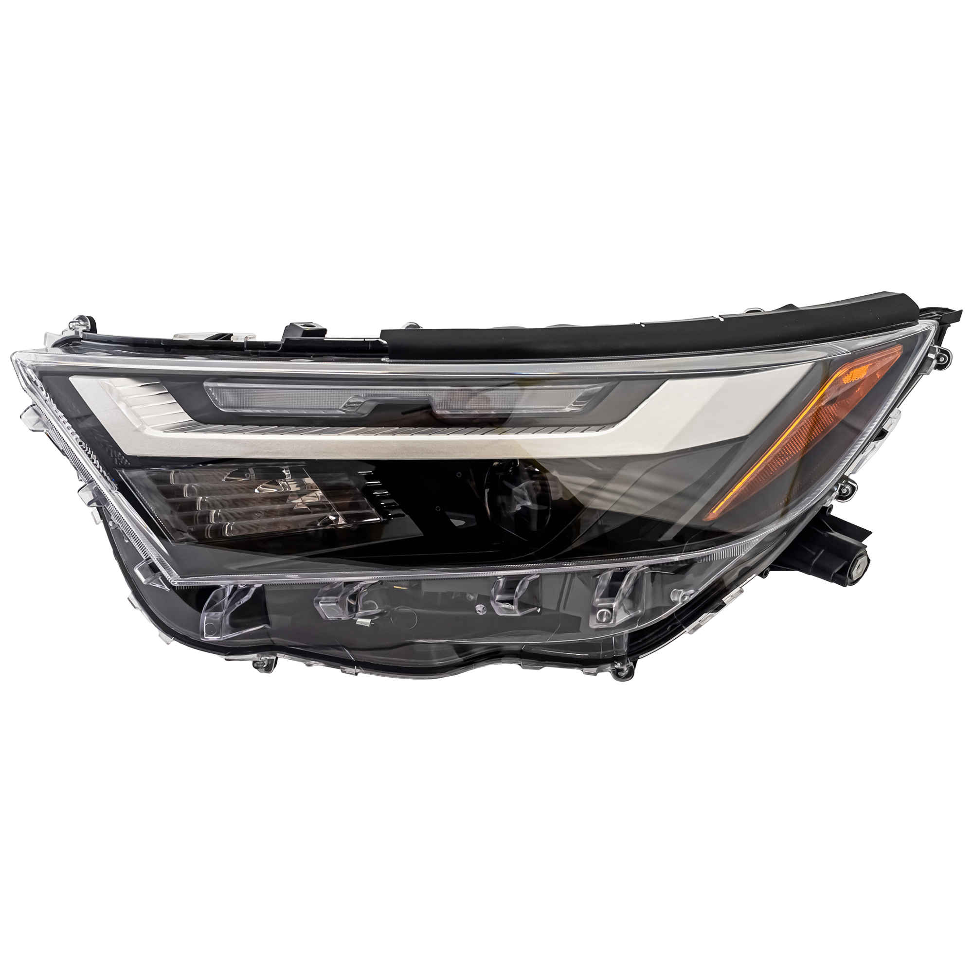 AM RAV4-22-24 HEAD LAMP LH Assembly LED w o LED Signal Light North America Built Vehicle LE XLE XLE Premium Hybrid Woodland Edition Hybrid LE Hybrid XLE Hybrid XLE Premium Models CAPA SKU RT10010272AQ Partslink TO2502316C OEM 811500R440