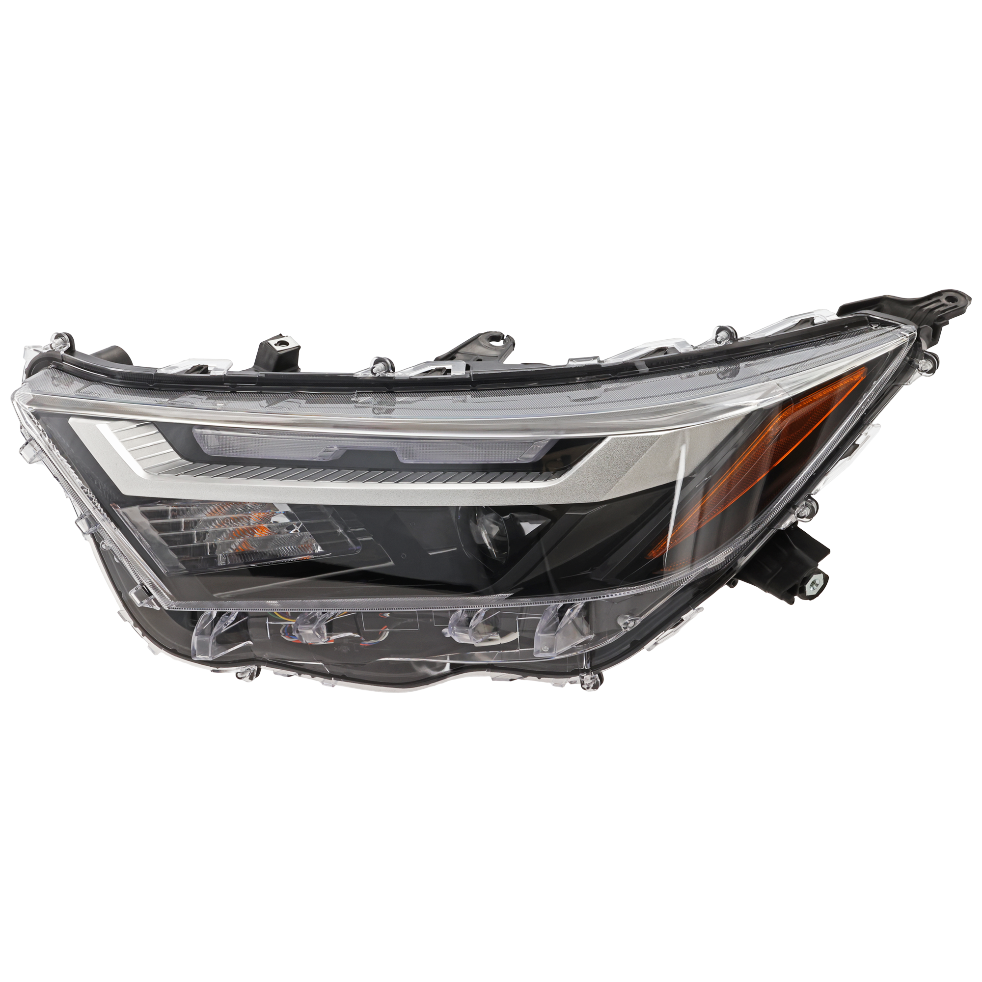 AM RAV4-22-25 HEAD LAMP LH Assembly LED Halogen w o LED Signal Light North America Built Vehicle LE Adventure Trail TRD Off Road XLE XLE Premium Models SKU RT10010276A Partslink TO2502314 OEM 811500R350