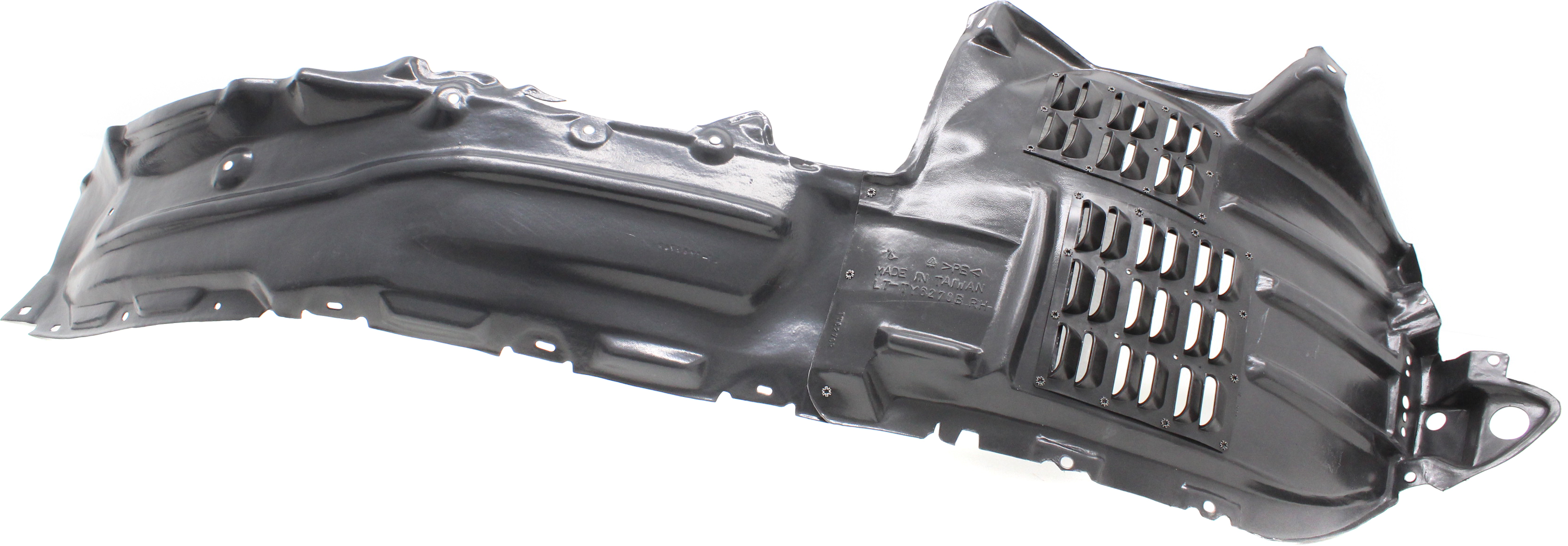 AM LAND CRUISER 16-21 FRONT FENDER LINER RH Rear Section w o Extension Sheet Vacuum Form w o Insulation Foam SKU RT22210005 Partslink TO1249213 OEM 5387560160 PFM
