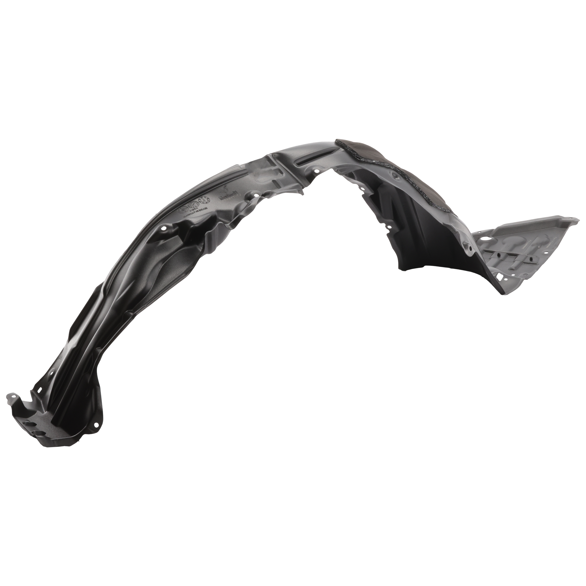 AM PRIUS PRIME 19-22 FRONT FENDER LINER LH Plastic Vacuum Form SKU RT22210042 Partslink TO1248237 OEM 5387647130