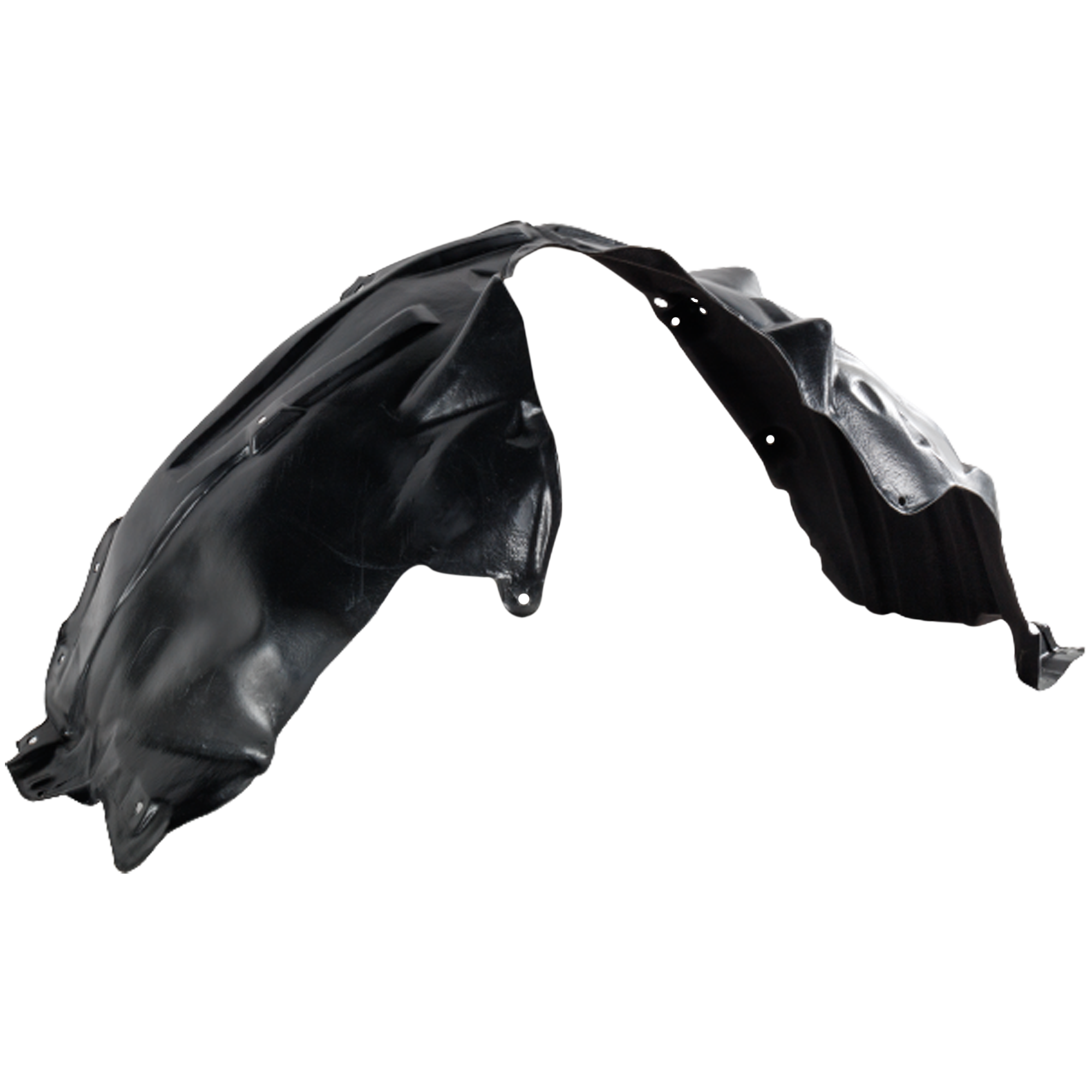 AM RAV4-19-25 FRONT FENDER LINER LH Assembly w Extension Sheet Polyethylene Heated Form SKU RT22210052 Partslink TO1248229 OEM 538760R080