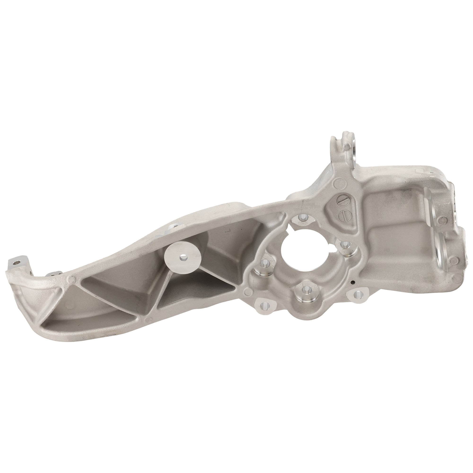 AM MODEL S 12-21 FRONT KNUCKLE LH Silver Aluminum Dual Motor SKU RT28390018 OEM 103060500D