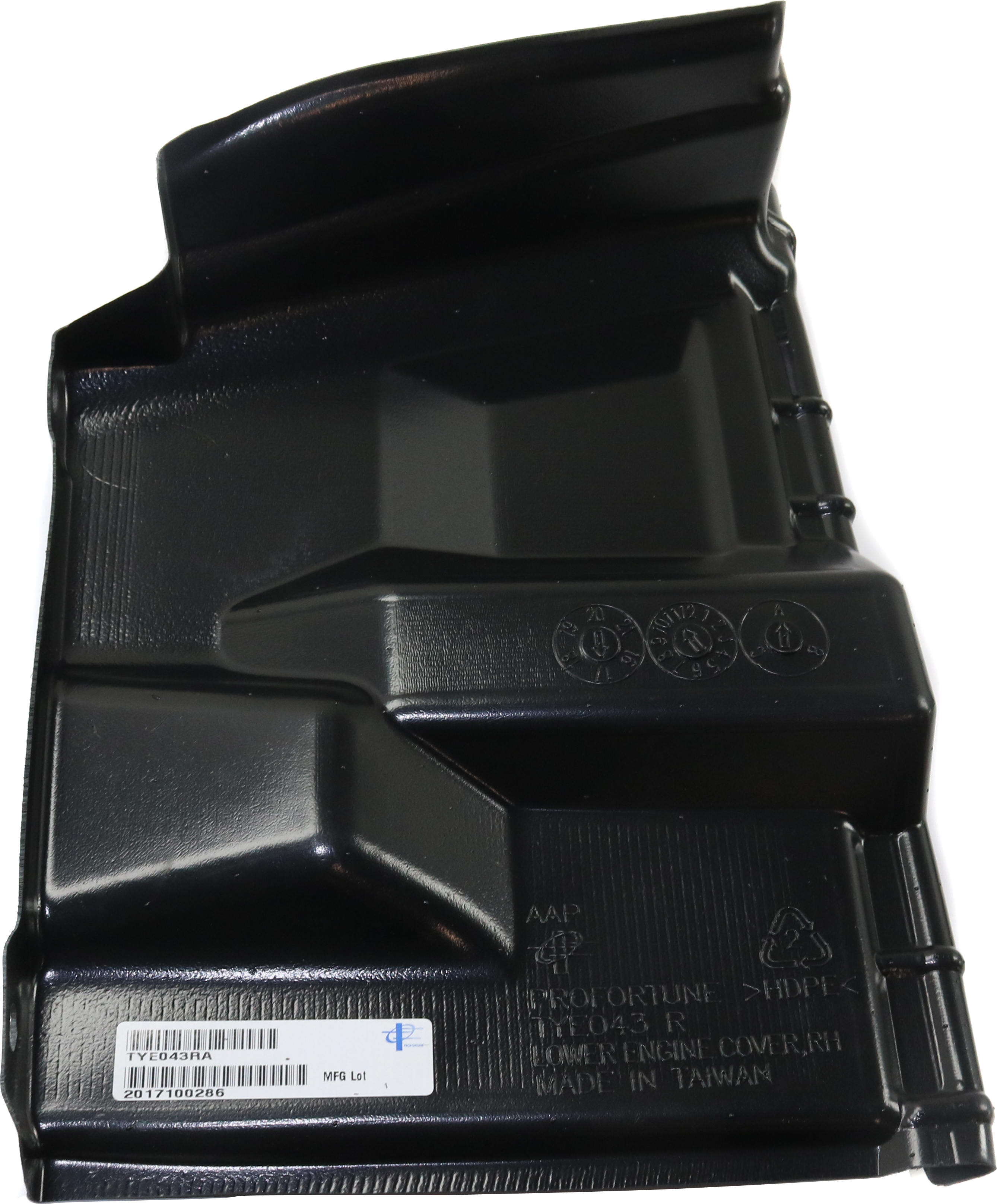 AM PRIUS C 16-19 ENGINE SPLASH SHIELD Under Cover RH SKU RT31010013 Partslink TO1228221 OEM 5144152310