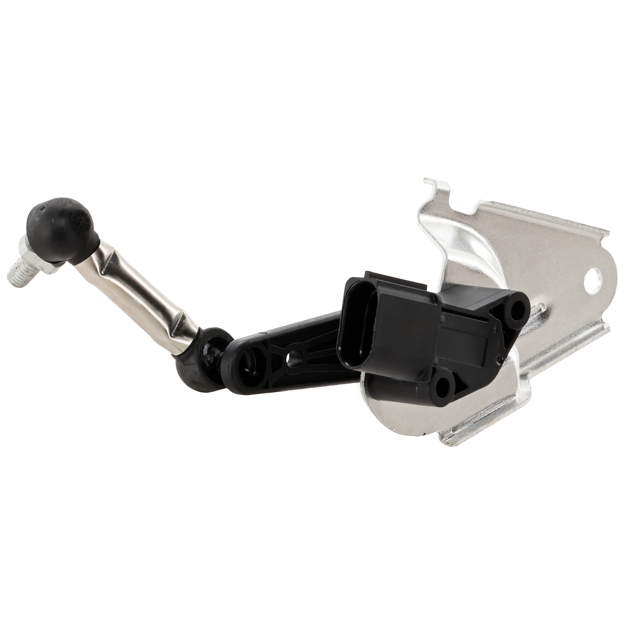 AM MODEL 3-19-23 FRONT SUSPENSION RIDE HEIGHT SENSOR LH w 3 Pin Motor 3 Terminal Quantity Black Plastic SKU RT32840004 OEM 104494100B