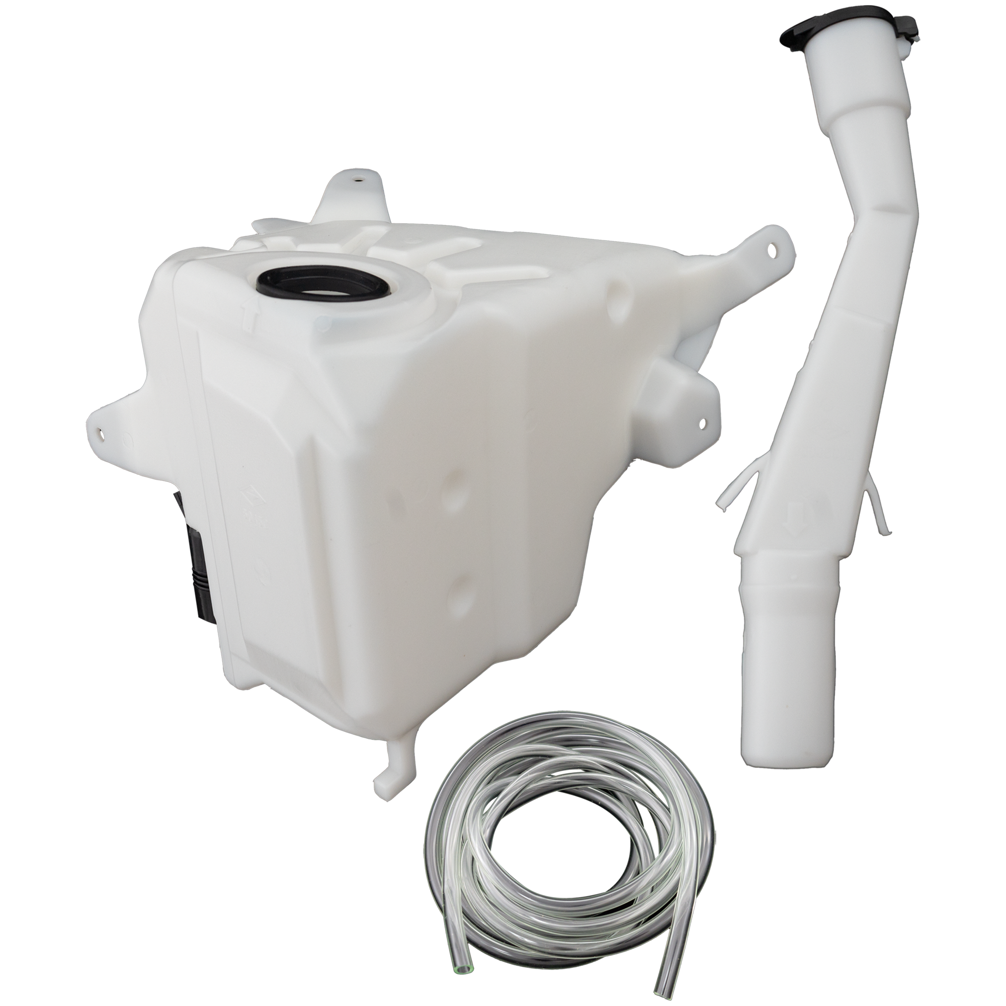 AM TACOMA 95-04 WASHER RESERVOIR Assembly w Cap and Pump w o Fluid Level Sensor Large Tank 4.5L Cap. SKU RT37050026 Partslink TO1288182 OEM 8531504050 PFM