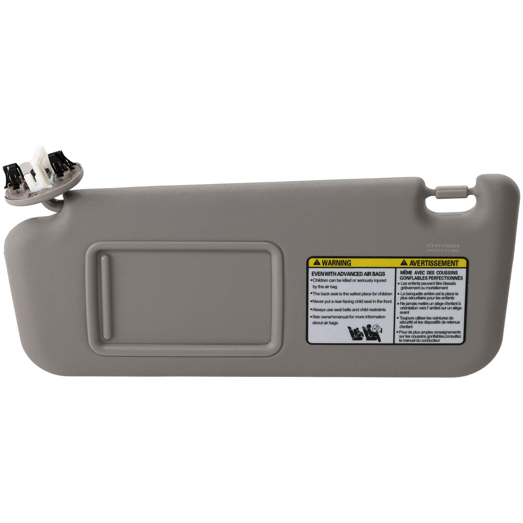 AM RAV4-06-08 SUN VISOR LH Gray SKU RT42170004 OEM 7432042500B0-7432042500B3-7432