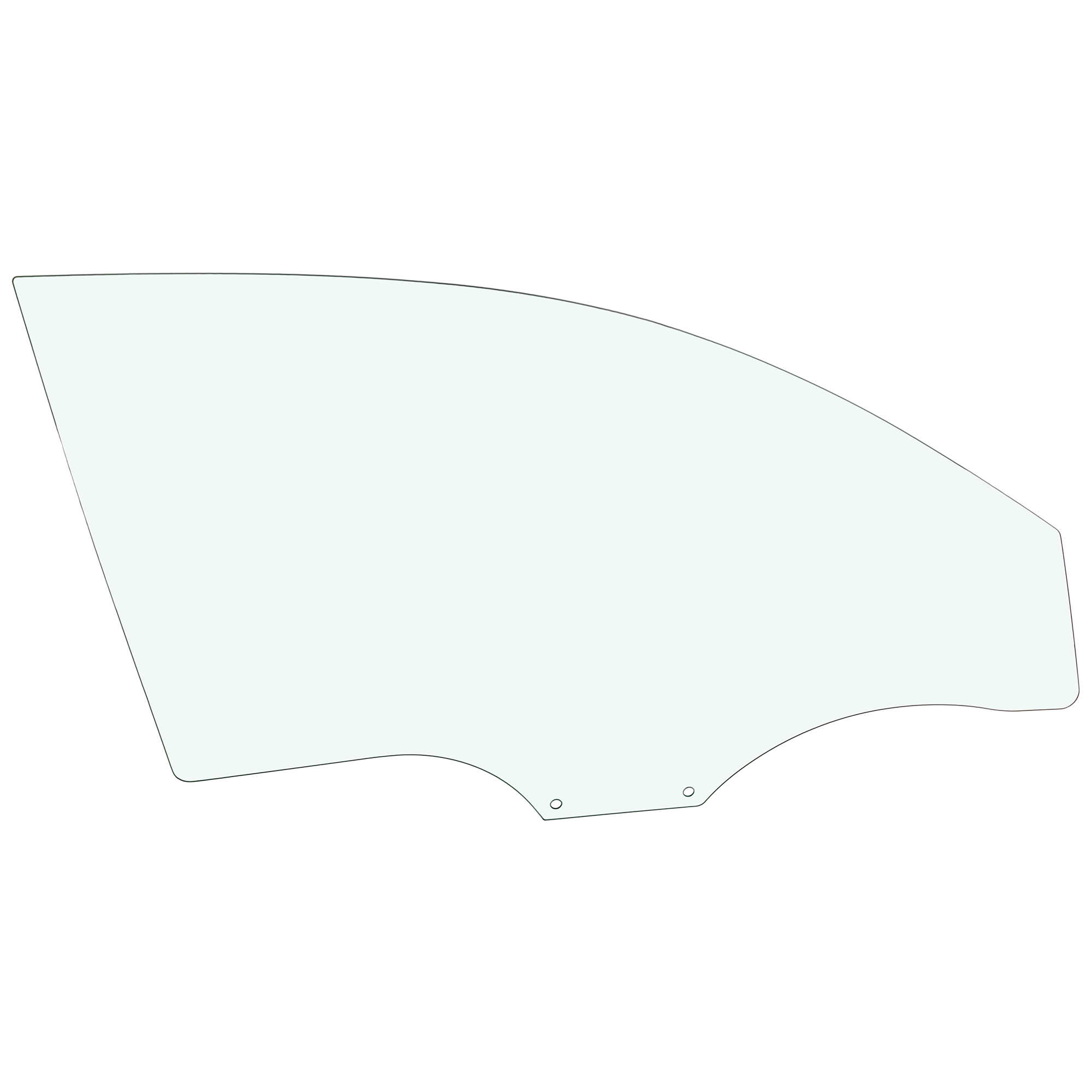 AM TOYOTA ACCENT 07-11 FRONT DOOR GLASS RH Green Tint Hatchback SKU RT48010029 OEM 824211E210