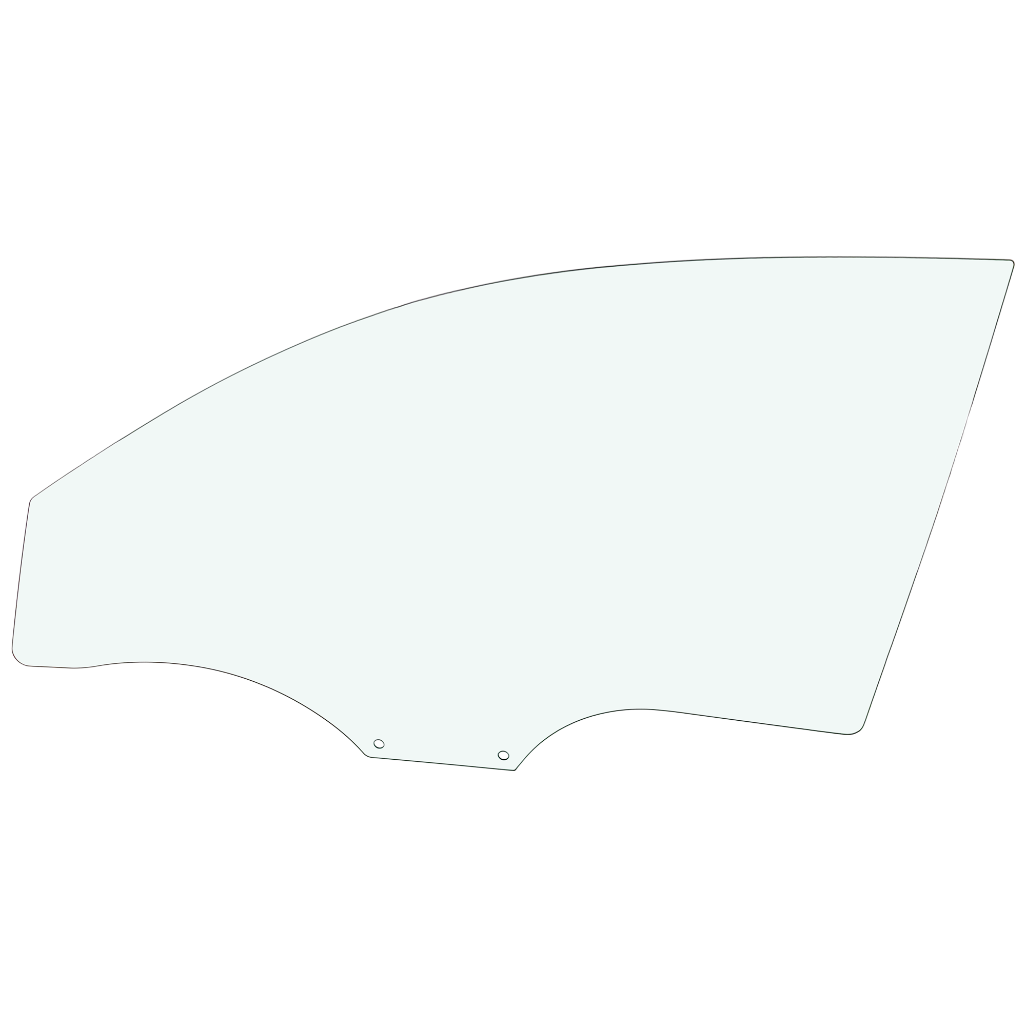 AM TOYOTA ACCENT 07-11 FRONT DOOR GLASS LH Green Tint Hatchback SKU RT48010030 OEM 824111E210