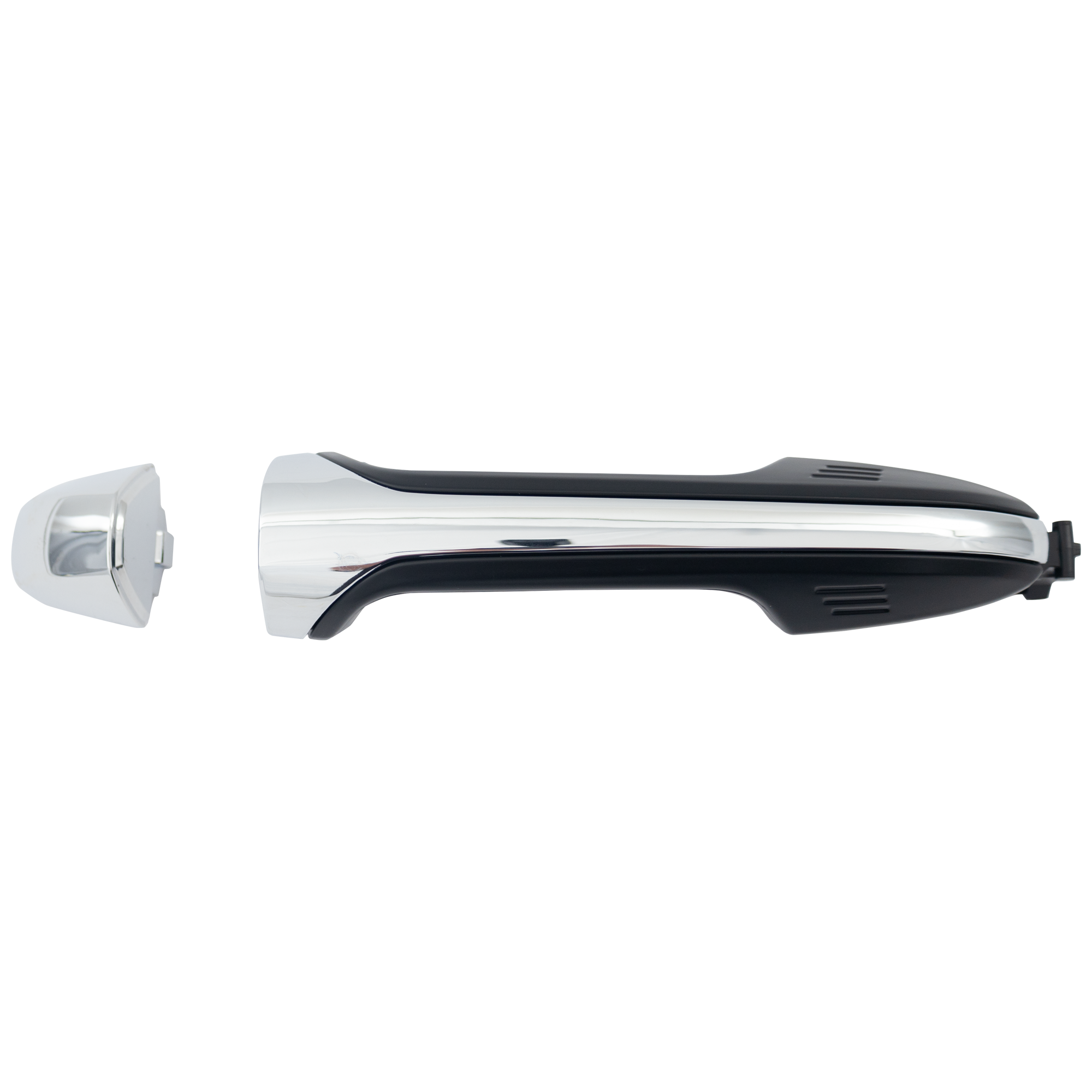 AM TACOMA 16-17-23-23 REAR EXTERIOR DOOR HANDLE RH=LH Primed Black w Chrome Trim w o Nightshade Edition and Smart Key SKU RT49150034 Partslink TO1520140 OEM 6921004040C0 PFM