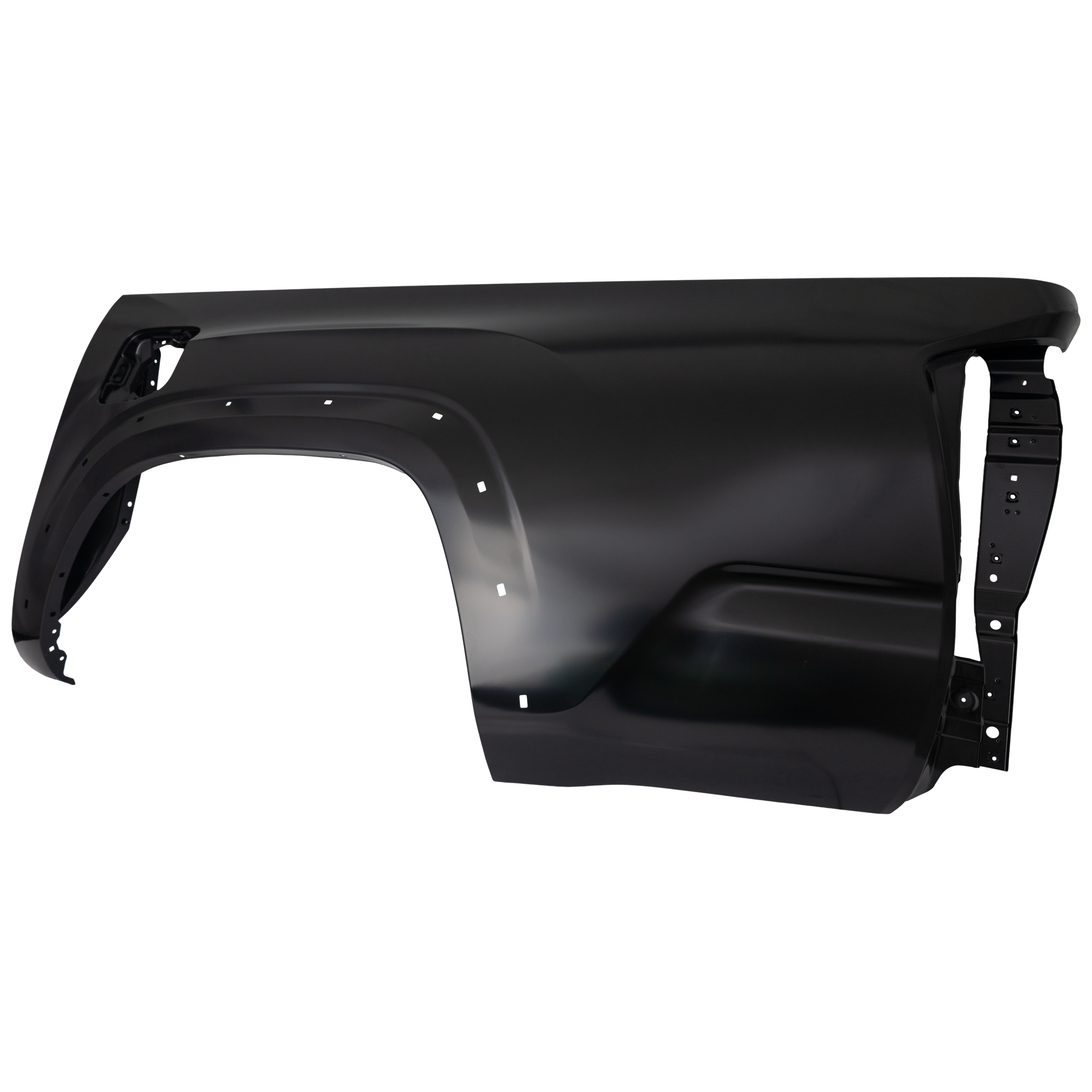 AM TACOMA 16-23 REAR TRUCK BEDSIDE PANEL LH Primed Steel Crew Cab w Fender Flare Holes 5 Ft. Bed CAPA SKU RT55210006Q Partslink TO1756107C OEM 6560004400