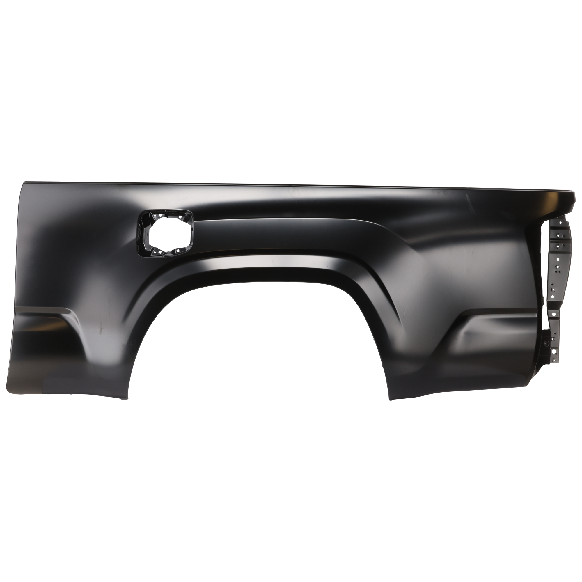 AM TACOMA 16-23 REAR TRUCK BEDSIDE PANEL LH Primed Steel Crew Extended Cab w o Fender Flare Holes 6 Ft. Bed CAPA SKU RT55210008Q Partslink TO1756108C OEM 6560004390