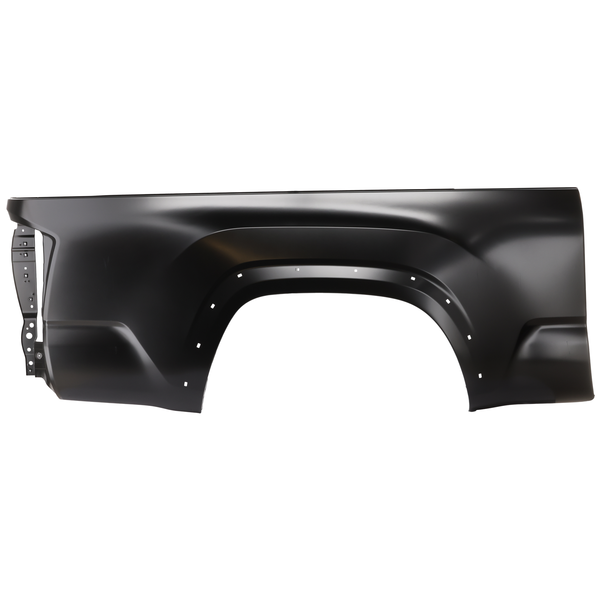 AM TACOMA 16-23 REAR TRUCK BEDSIDE PANEL RH Primed Steel Crew Extended Cab w Fender Flare Holes 6 Ft. Bed CAPA SKU RT55210009Q Partslink TO1757109C OEM 6550004470