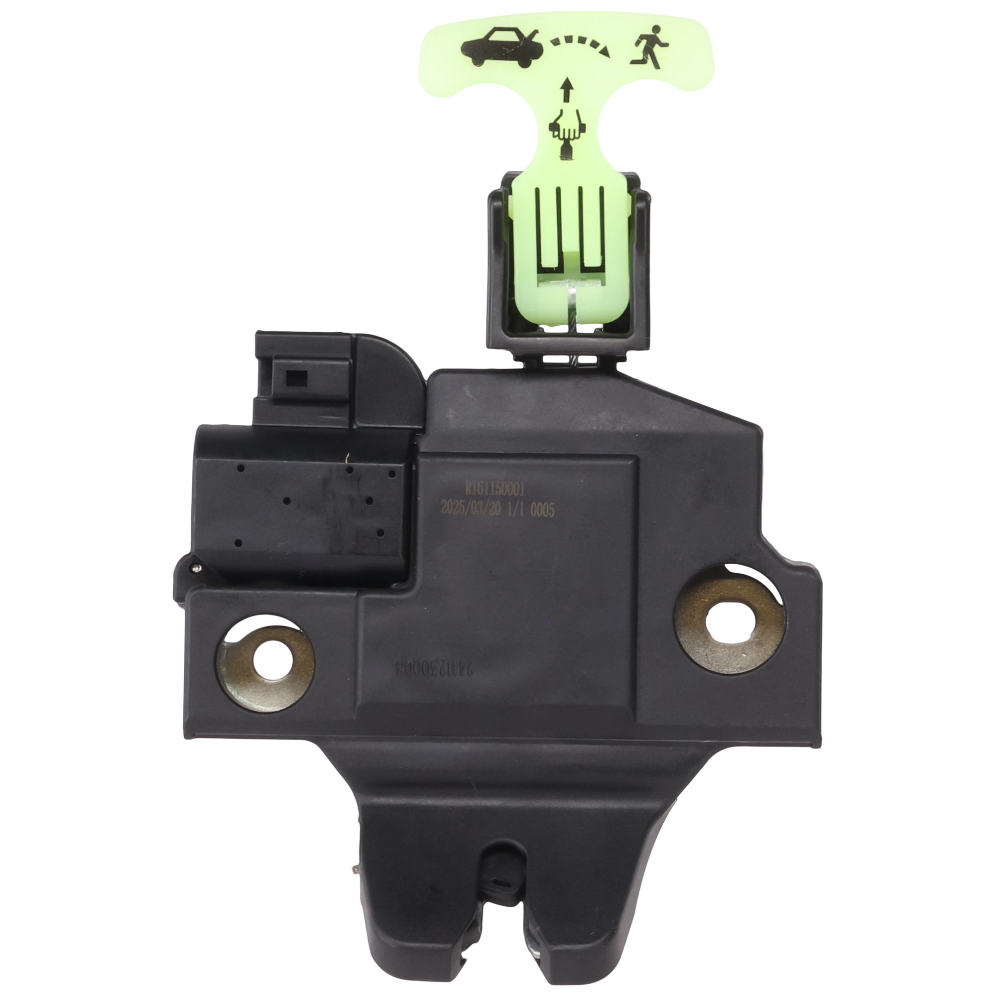 AM COROLLA 19-23 TRUNK LOCK ACTUATOR MOTOR Adapter Black Cream and Silver Plastic and Metal 1 Female Polygon Connector 3 Male Blade Terminals SKU RT61150001 OEM 6460012090-6460012090