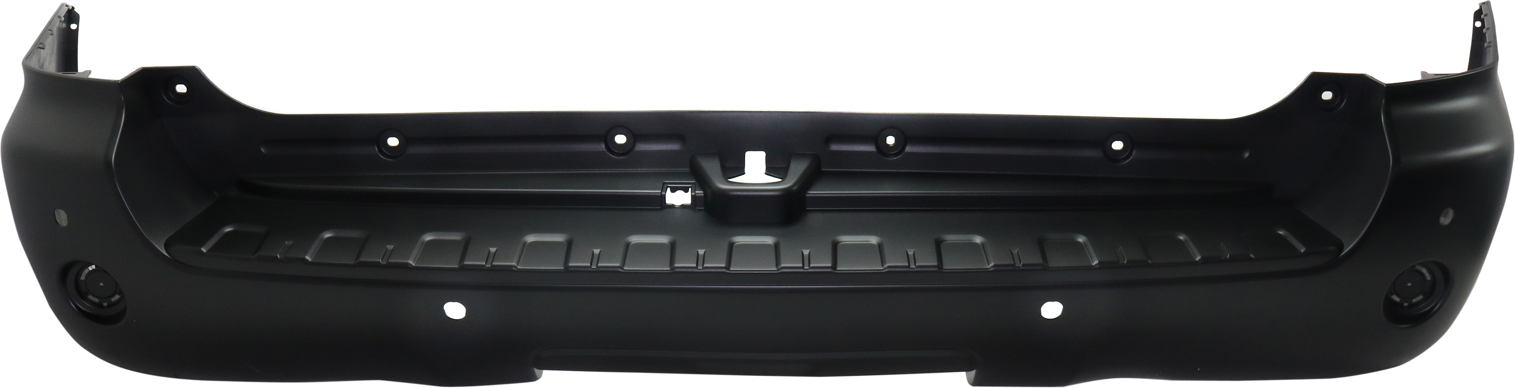 AM SEQUOIA 08-14 REAR BUMPER COVER Textured Limited Platinum SR5 w Parking Aid Sensor Holes Models SKU RT76010007 OEM 521590C909 PFM