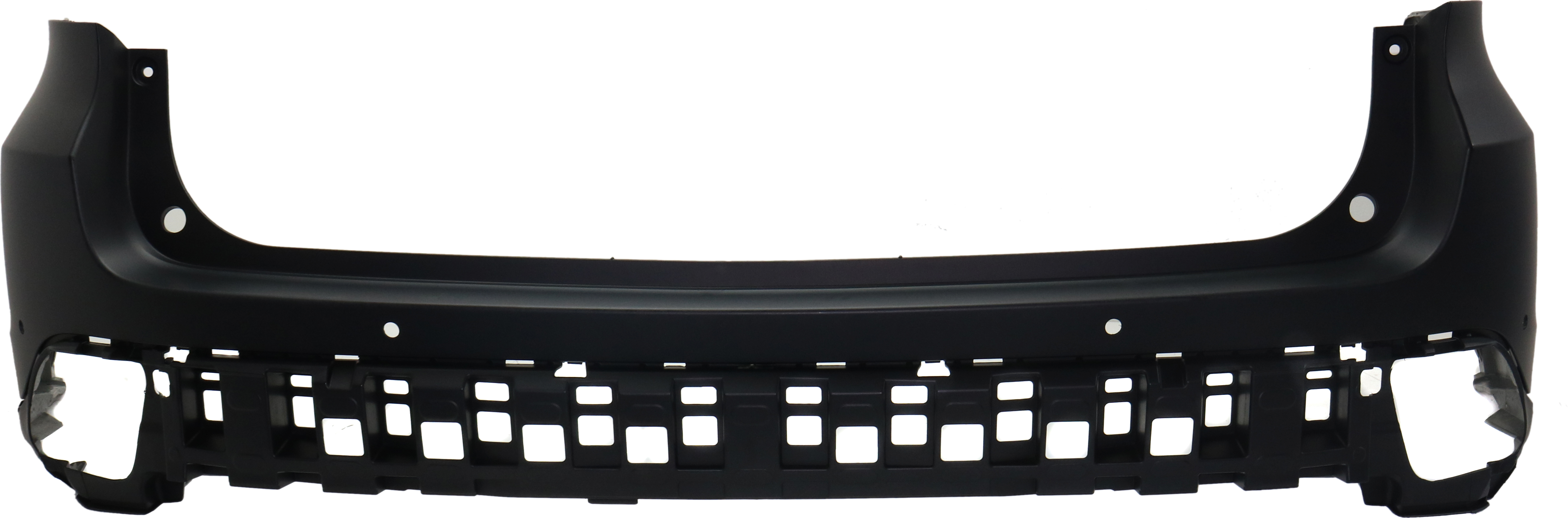 AM HIGHLANDER 17-19 REAR BUMPER COVER Upper Primed w Rear Object Sensor Holes CAPA SKU RT76010014PQ Partslink TO1114104C OEM 521590E918