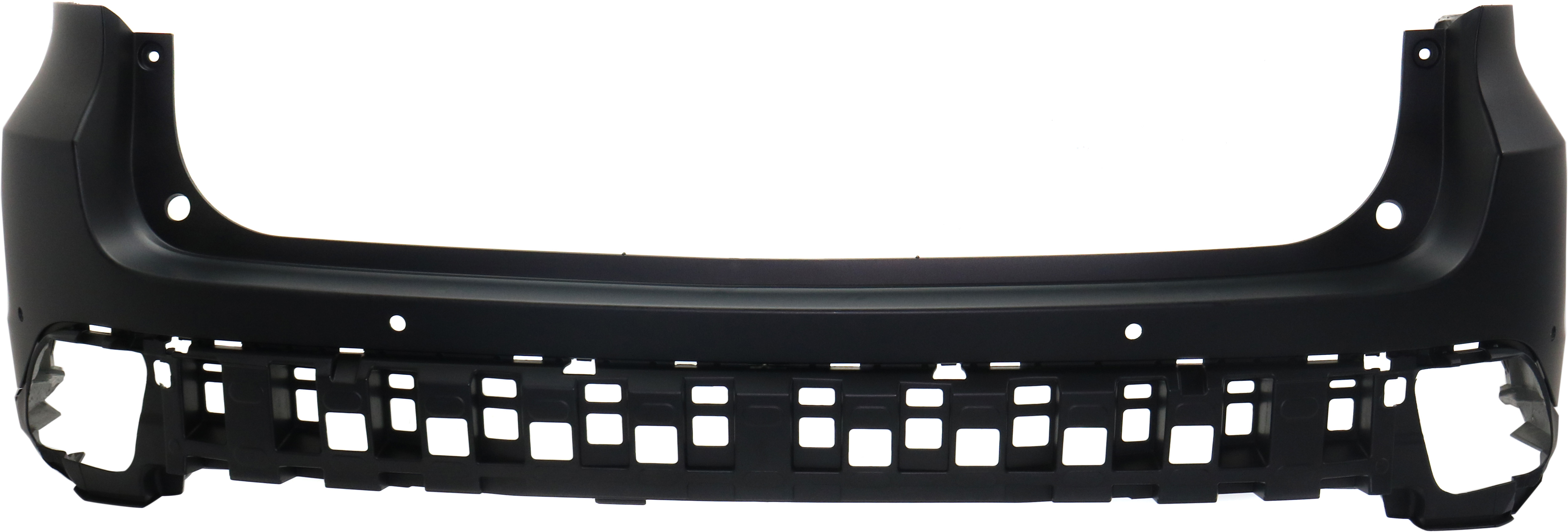 AM HIGHLANDER 17-19 REAR BUMPER COVER Upper Primed w Rear Object Sensor Holes SKU RT76010014P Partslink TO1114104 OEM 521590E918