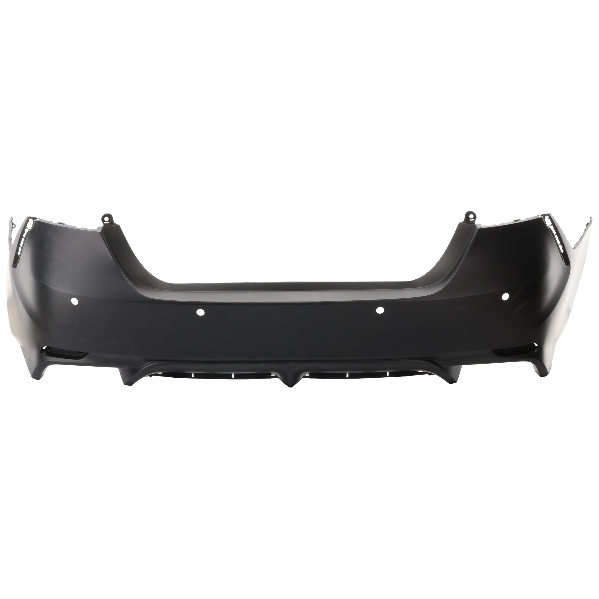 AM CAMRY 21-24 REAR BUMPER COVER Primed XSE w o TRD Pkg Hybrid XSE Models w Parking Aid Sensor Holes CAPA SKU RT76010051PQ Partslink TO1100358C OEM 521590X932