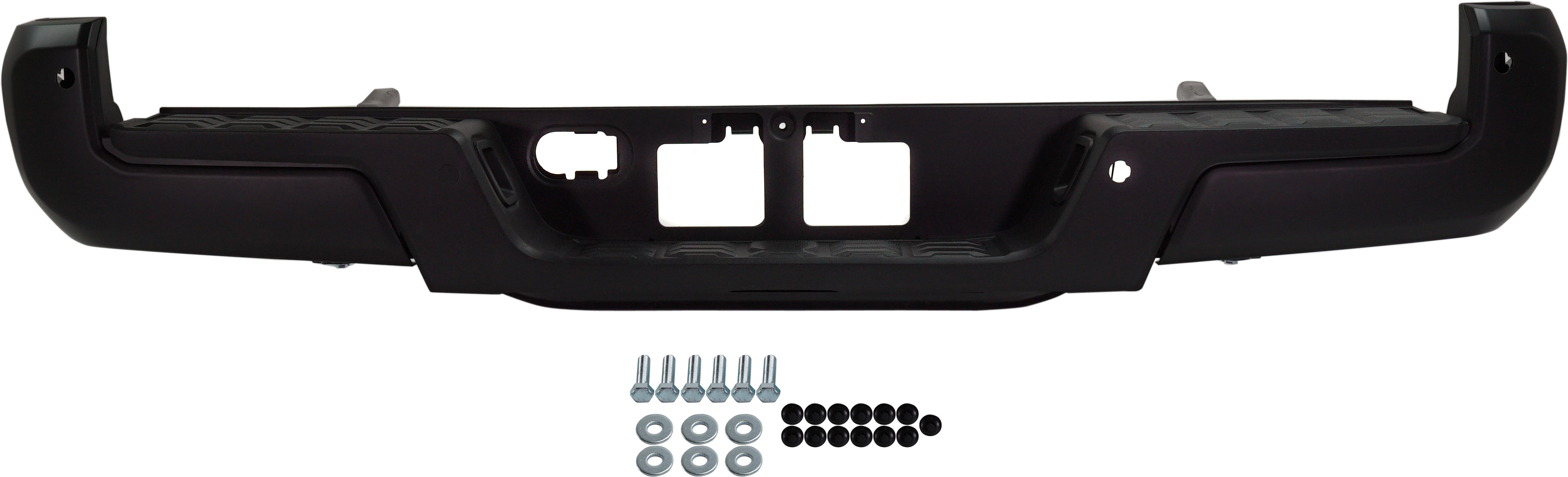 AM TACOMA 16-23 STEP BUMPER FACE BAR AND PAD w Pad Provision w o Mounting Bracket Black w IPAS Holes w o Towing Hitch SKU RT82560004 Partslink TO1103133 OEM 5215904030 PFM