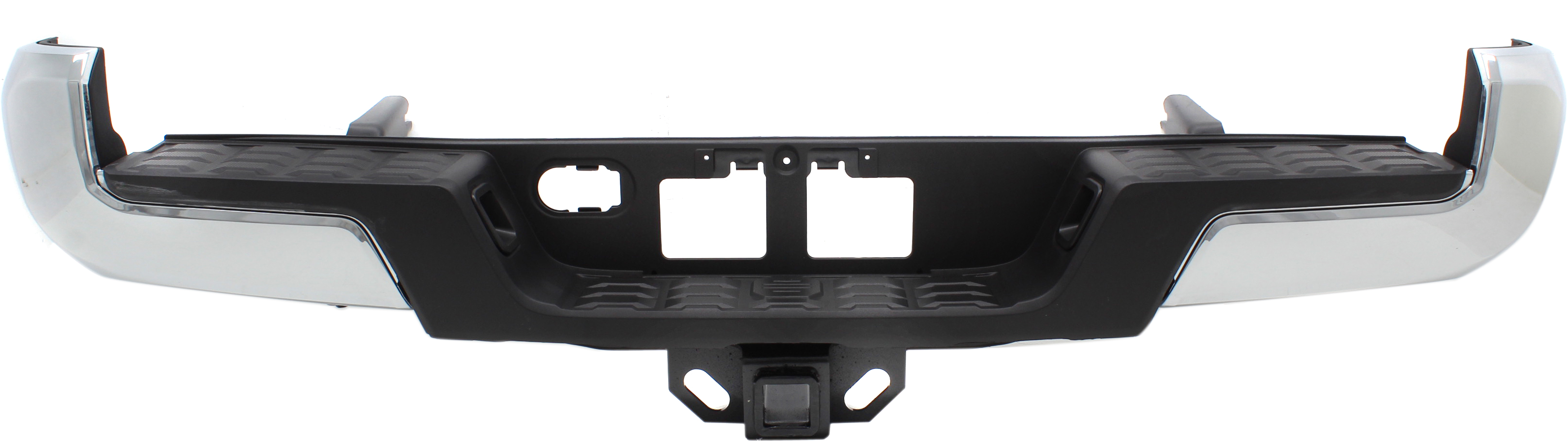 AM TACOMA 16-23 STEP BUMPER FACE BAR AND PAD w Pad Provision w o Mounting Bracket Chrome w o IPAS Holes w Towing Hitch SKU RT82560005 Partslink TO1103129 OEM 5215904030 PFM