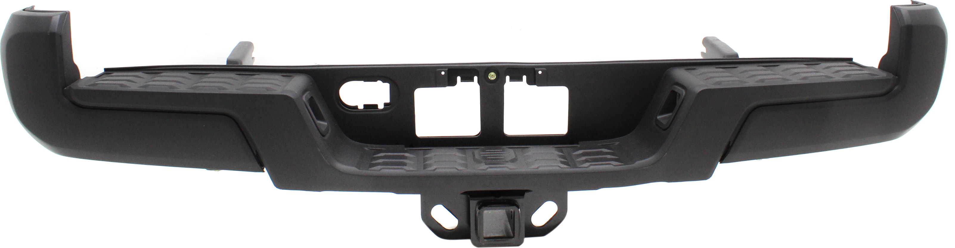 AM TACOMA 16-23 STEP BUMPER FACE BAR AND PAD w Pad Provision w o Mounting Bracket Black w o IPAS Holes w Towing Hitch SKU RT82560007 Partslink TO1103128 OEM 5215904030 PFM